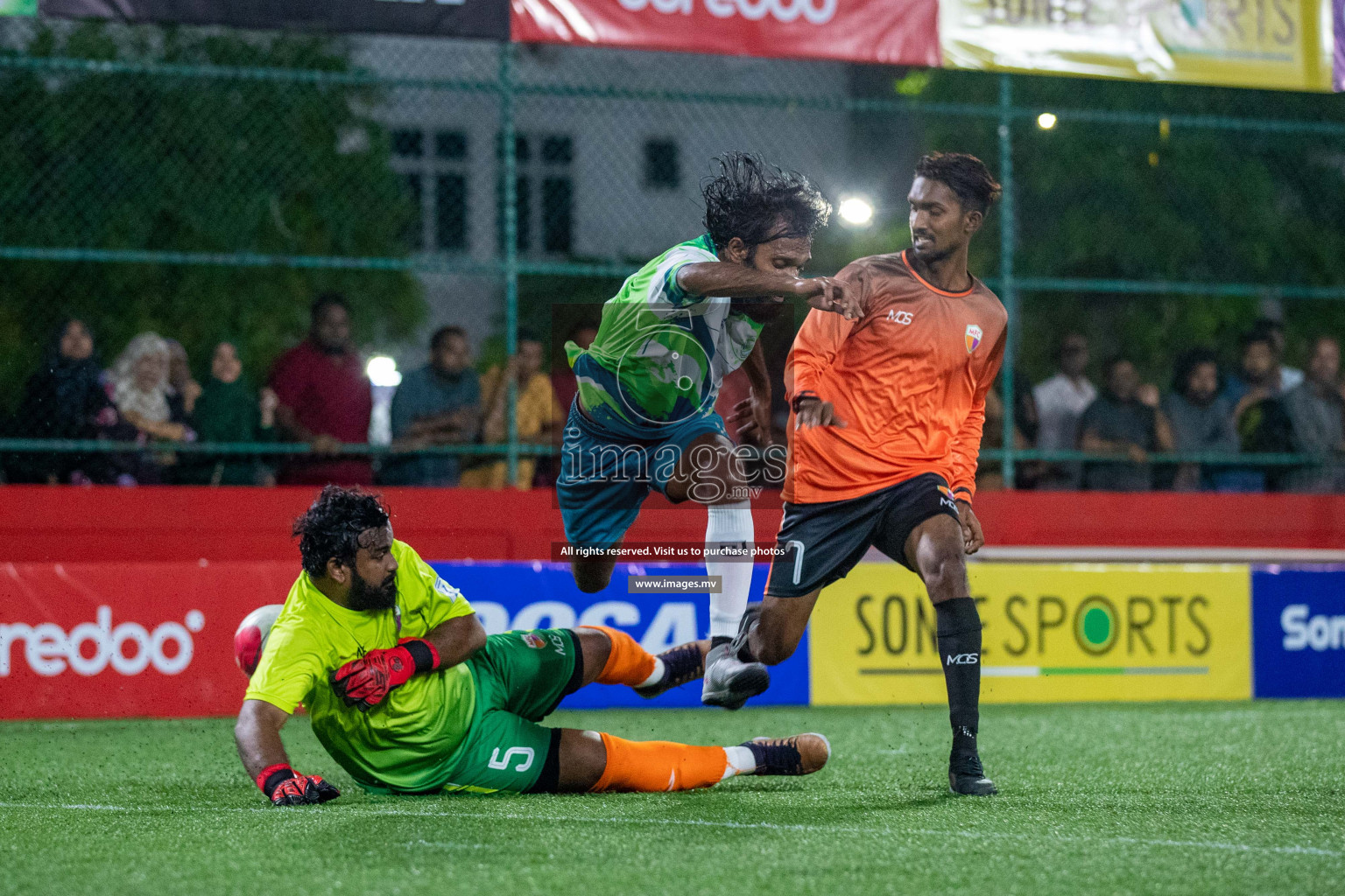 GA. Vilingili vs GA. Maamendhoo in Day 2 of Golden Futsal Challenge 2023 on 06 February 2023 in Hulhumale, Male, Maldives