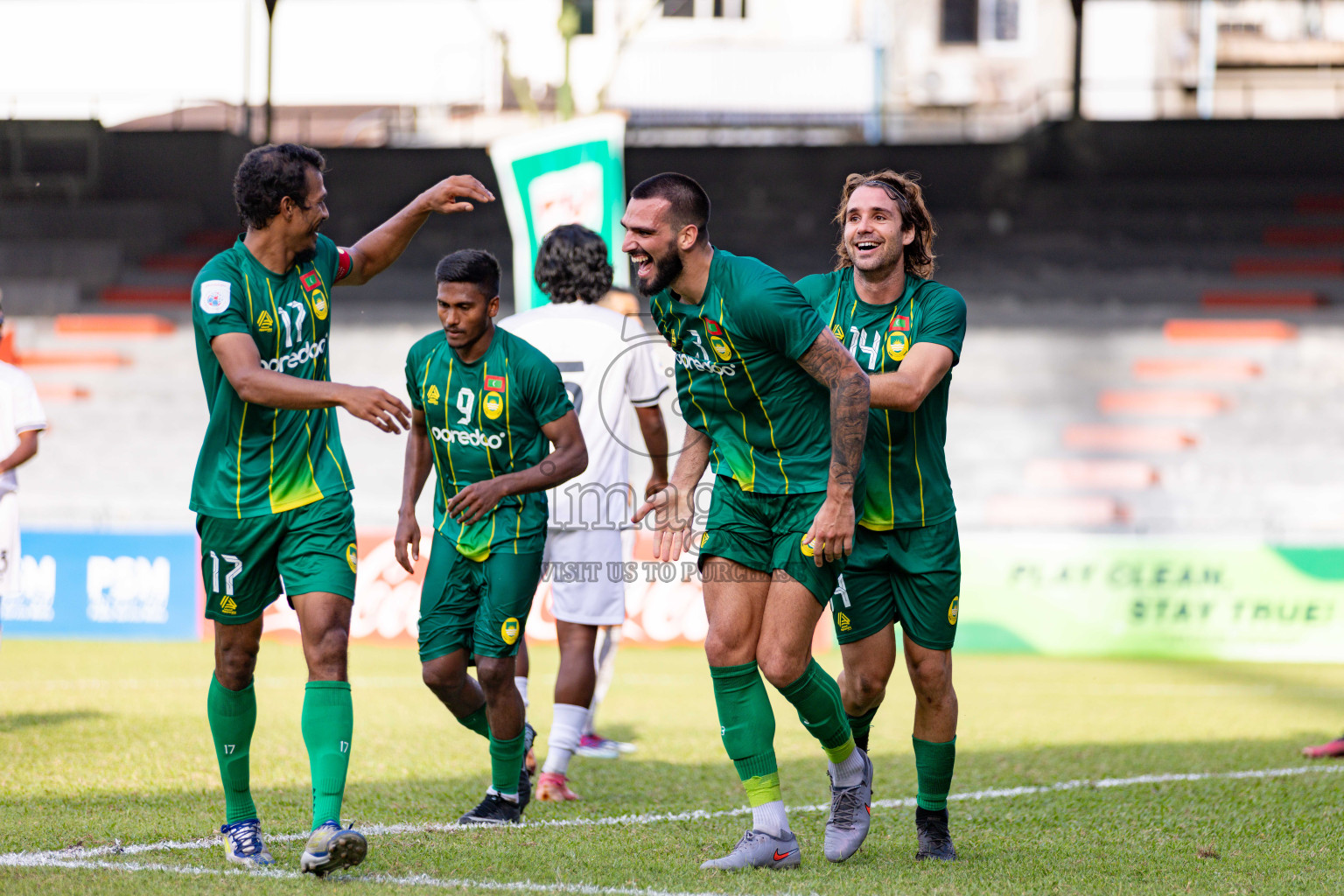 Maziya SRC vs Green Streets in Dhivehi Premier League 2025/26 held in National Football Stadium, Male', Maldives on Saturyday, 25 October 2025. 
Photos: Hassan Simah / Images.mv