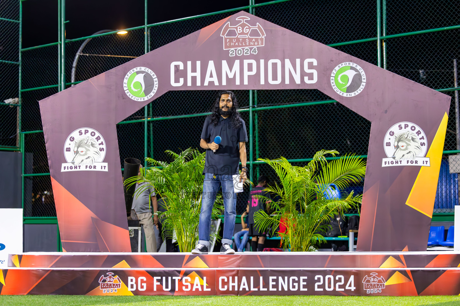 JJ Sports Club vs RDL in Finals of BG Futsal Challenge 2024 was held on Thursday , 4th April 2024, in Male', Maldives Photos: Ismail Thoriq / images.mv