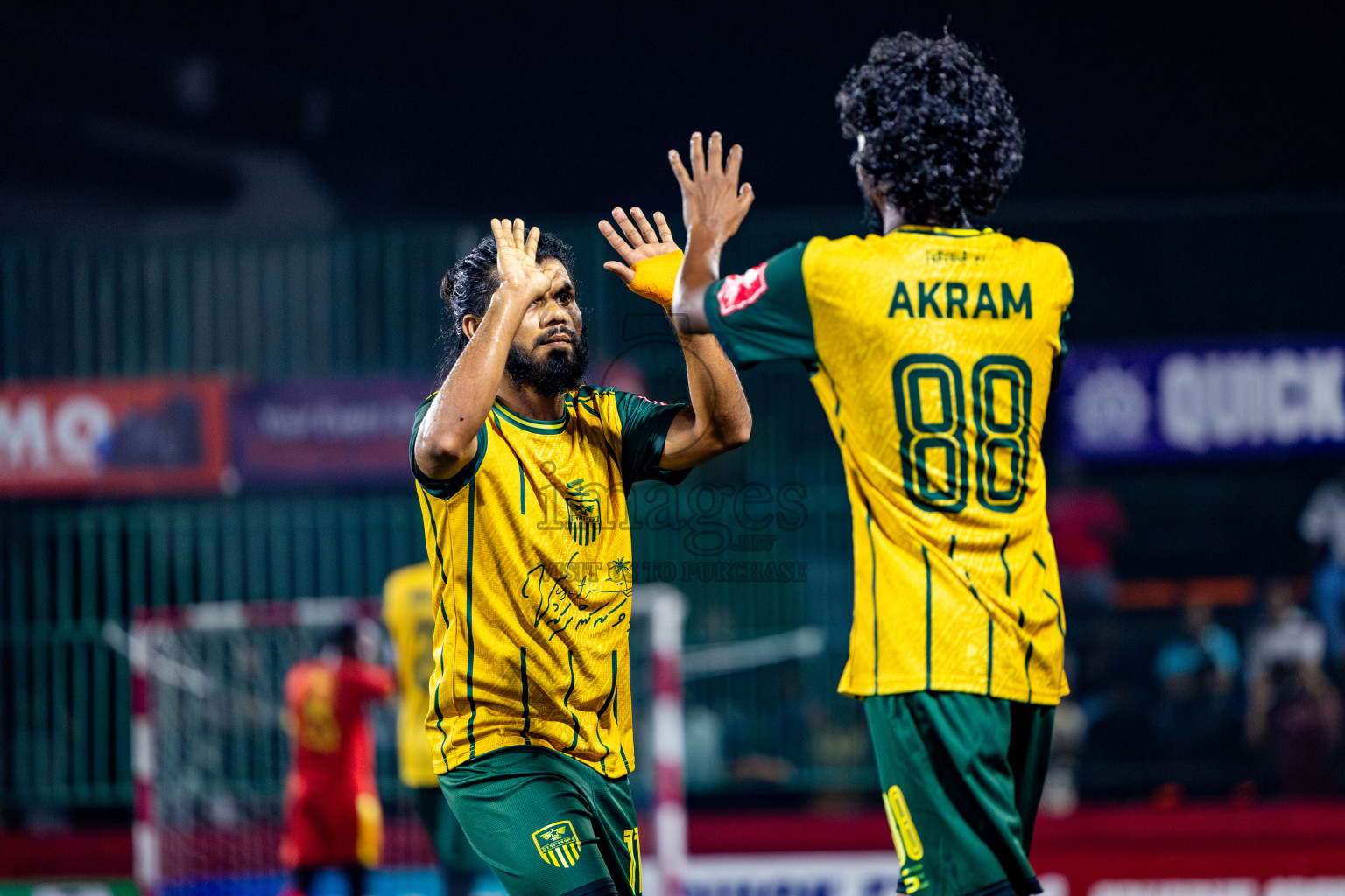 HDh Neykurendhoo vs HDh Nolhivaranfaru in Day 13 of Golden Futsal Challenge 2025 was held on Friday, 17th January 2025, in Hulhumale', Maldives. Photos: Nausham Waheed / images.mv