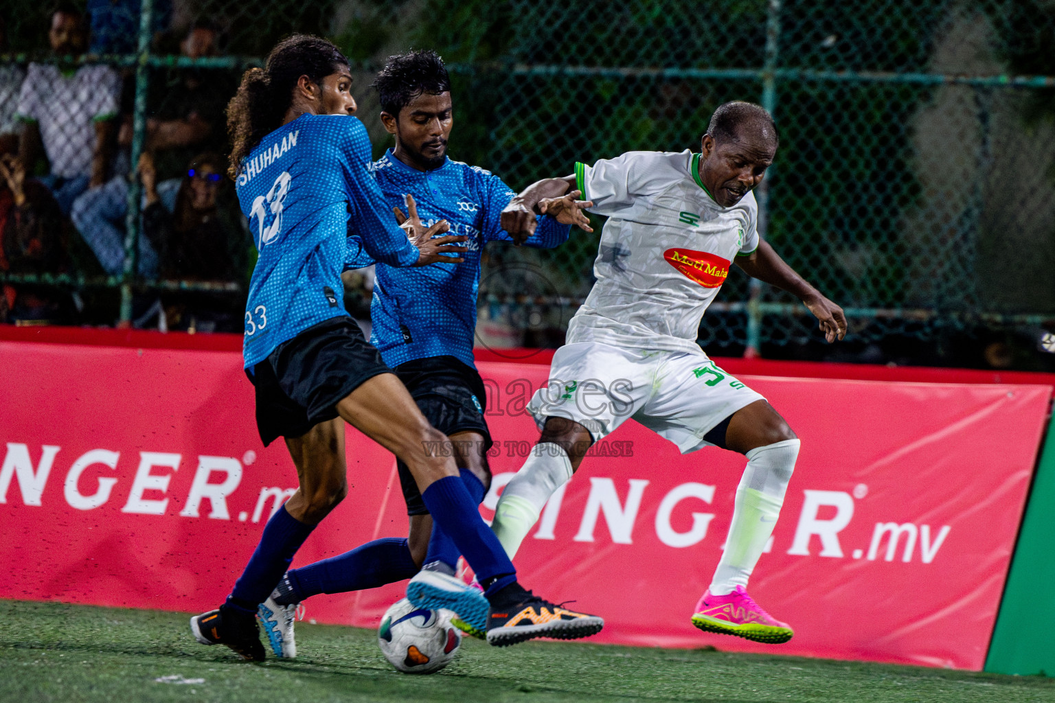 TEAM BADHAHI vs AGRI in Club Maldives Classic 2024 held in Rehendi Futsal Ground, Hulhumale', Maldives on Saturday, 7th September 2024. Photos: Nausham Waheed / images.mv