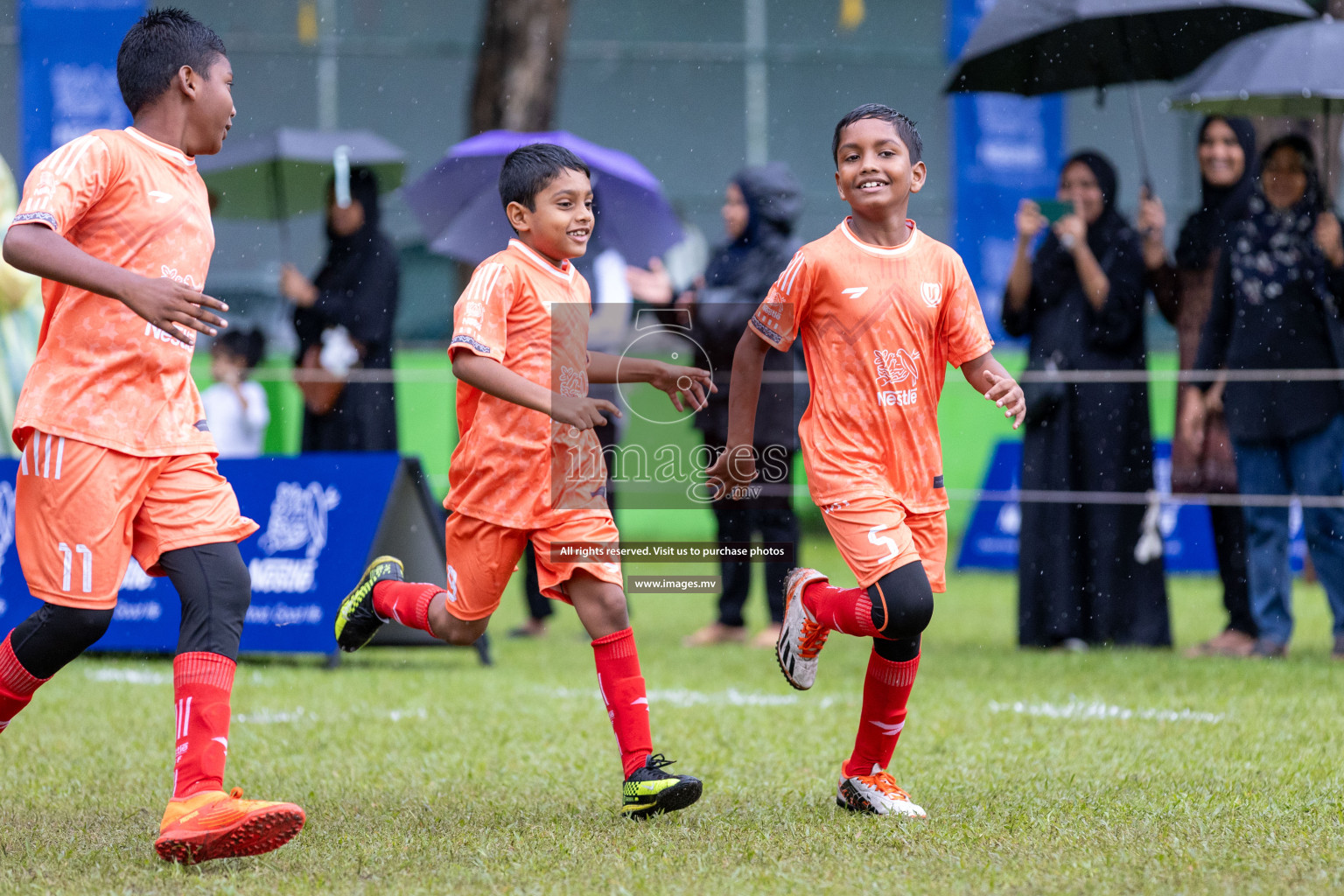 Day 2 of Nestle kids football fiesta, held in Henveyru Football Stadium, Male', Maldives on Thursday, 12th October 2023 Photos: Nausham Waheed/ Shuu Abdul Sattar Images.mv