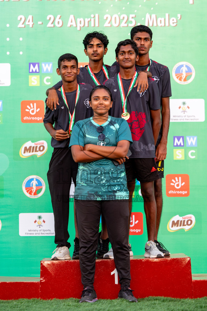 Day 2 of 12th Milo Association Championships was held in Ekuveni Track at Male', Maldives on Friday, 25th April 2025. Photos: Hassan Simah / images.mv
