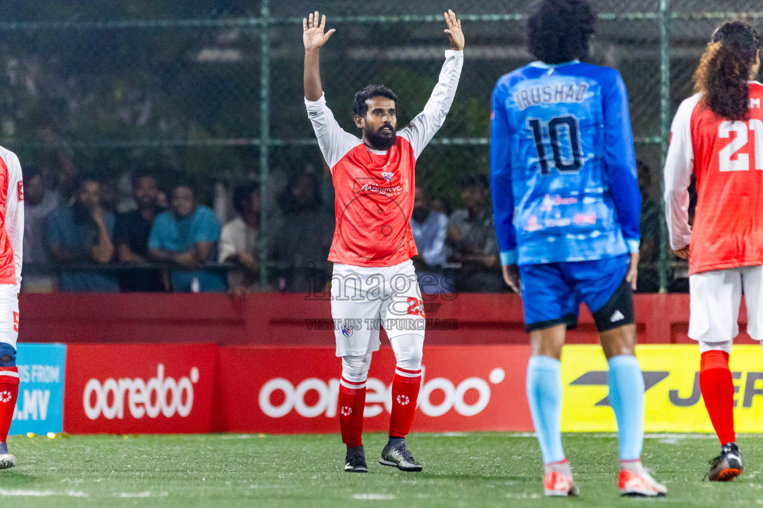 N Maafaru vs N Kendhikulhudhoo in Day 23 of Golden Futsal Challenge 2024 was held on Tuesday , 6th February 2024 in Hulhumale', Maldives Photos: Nausham Waheed / images.mv