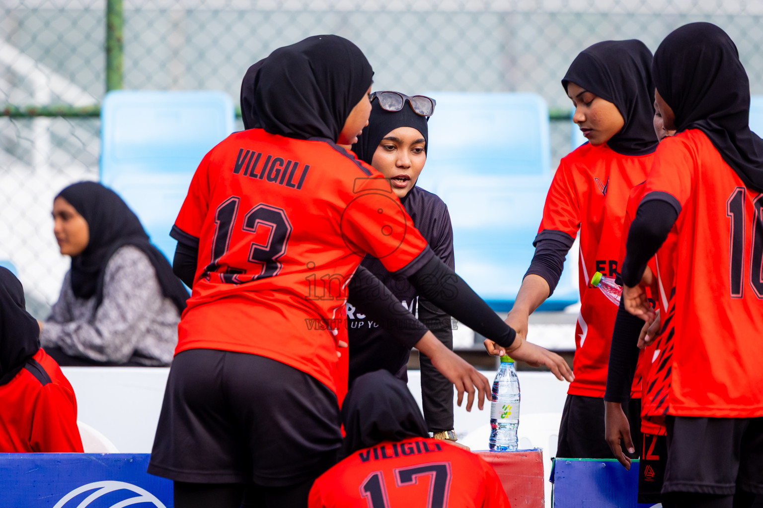 Villingili Z Jamiyya vs Club Volleyball in the Finals of Milo National Junior Volleyball Championship 2025 Woman's Division was held on Sunday, 30th November 2025 at Ekuveni Turf Court Male', Maldives. Photos: Nausham Waheed / images.mv