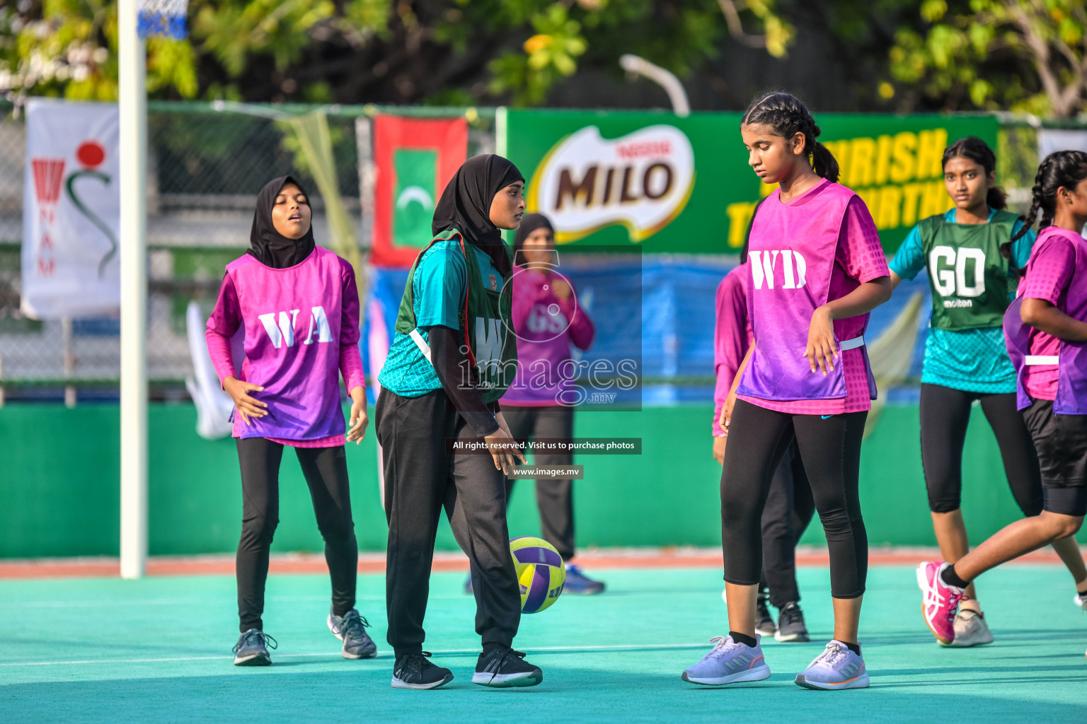 Day 11 of Junior Netball Championship 2022 held in Male', Maldives. Photos by Nausham Waheed