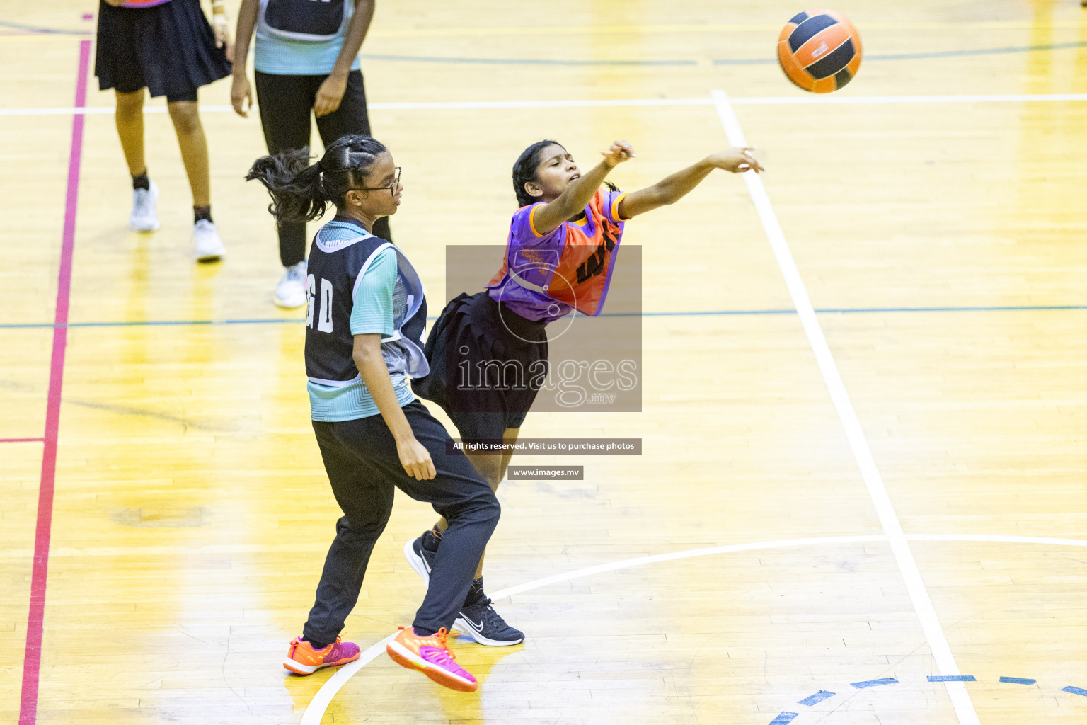 Final of 24th Interschool Netball Tournament 2023 was held in Social Center, Male', Maldives on 7th November 2023. Photos: Nausham Waheed / images.mv