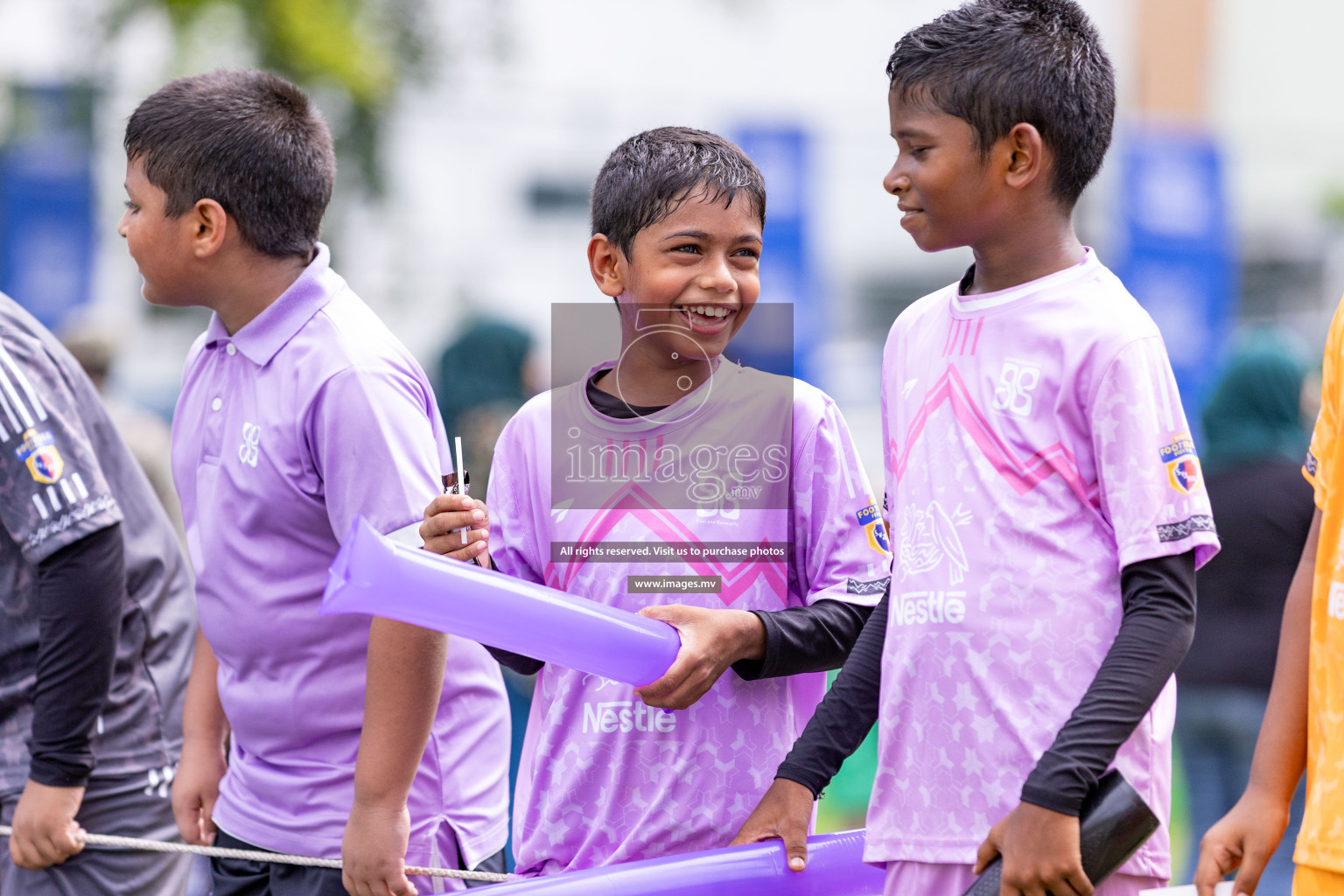 Day 1 of Milo kids football fiesta, held in Henveyru Football Stadium, Male', Maldives on Wednesday, 11th October 2023 Photos: Nausham Waheed/ Images.mv