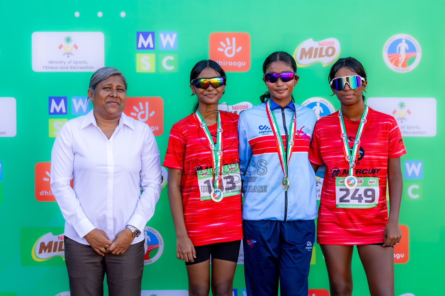Day 1 of 12th Milo Association Championships was held in Ekuveni Track at Male', Maldives on Thursday, 24th April 2025. Photos: Nausham Waheed  / images.mv