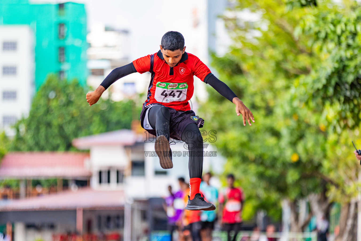 Day 3 of Inter-school Athletics Championship 2025 held in Ekuveni Synthetic Track, Male', Maldives on Wednesday, 08th October 2025. Photos by: Areef Adam  / Images.mv
