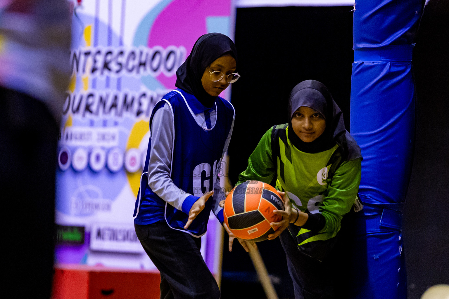 Day 10 of 25th Inter-School Netball Tournament was held in Social Center at Male', Maldives on Tuesday, 20th August 2024. Photos: Nausham Waheed / images.mv