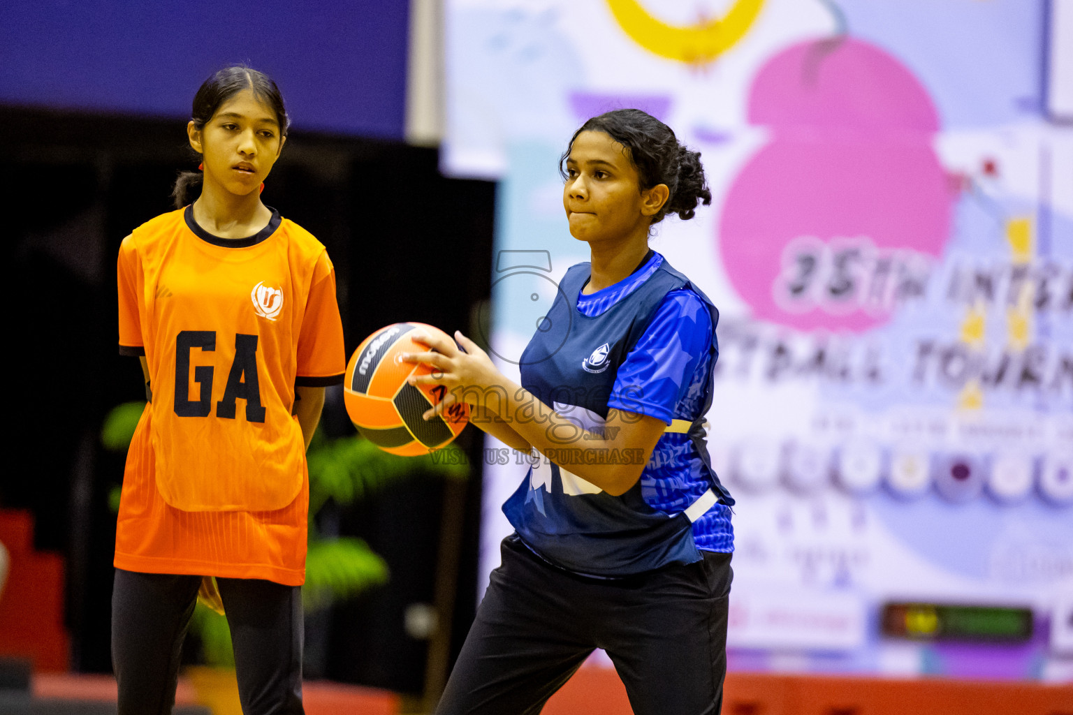 Day 1 of 25th Milo Inter-School Netball Tournament was held in Social Center at Male', Maldives on Thursday, 8th August 2024. Photos: Nausham Waheed / images.mv