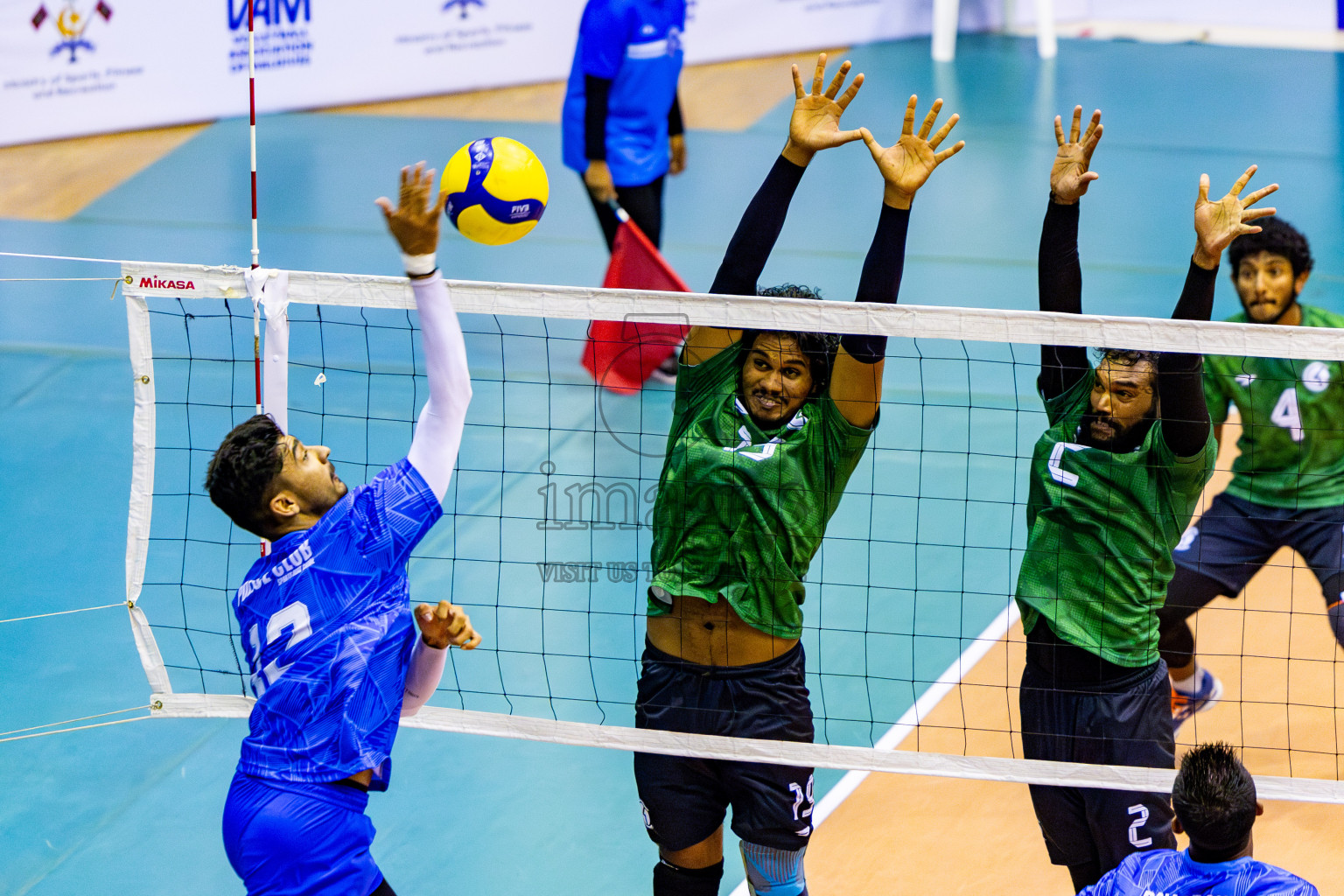 Police Club vs Club HDC in Semi Final of MILO VAM Cup 2024 Men's Division was held in Social Center Indoor Hall on Friday, 1st September 2024. Photos: Nausham Waheed / images.mv