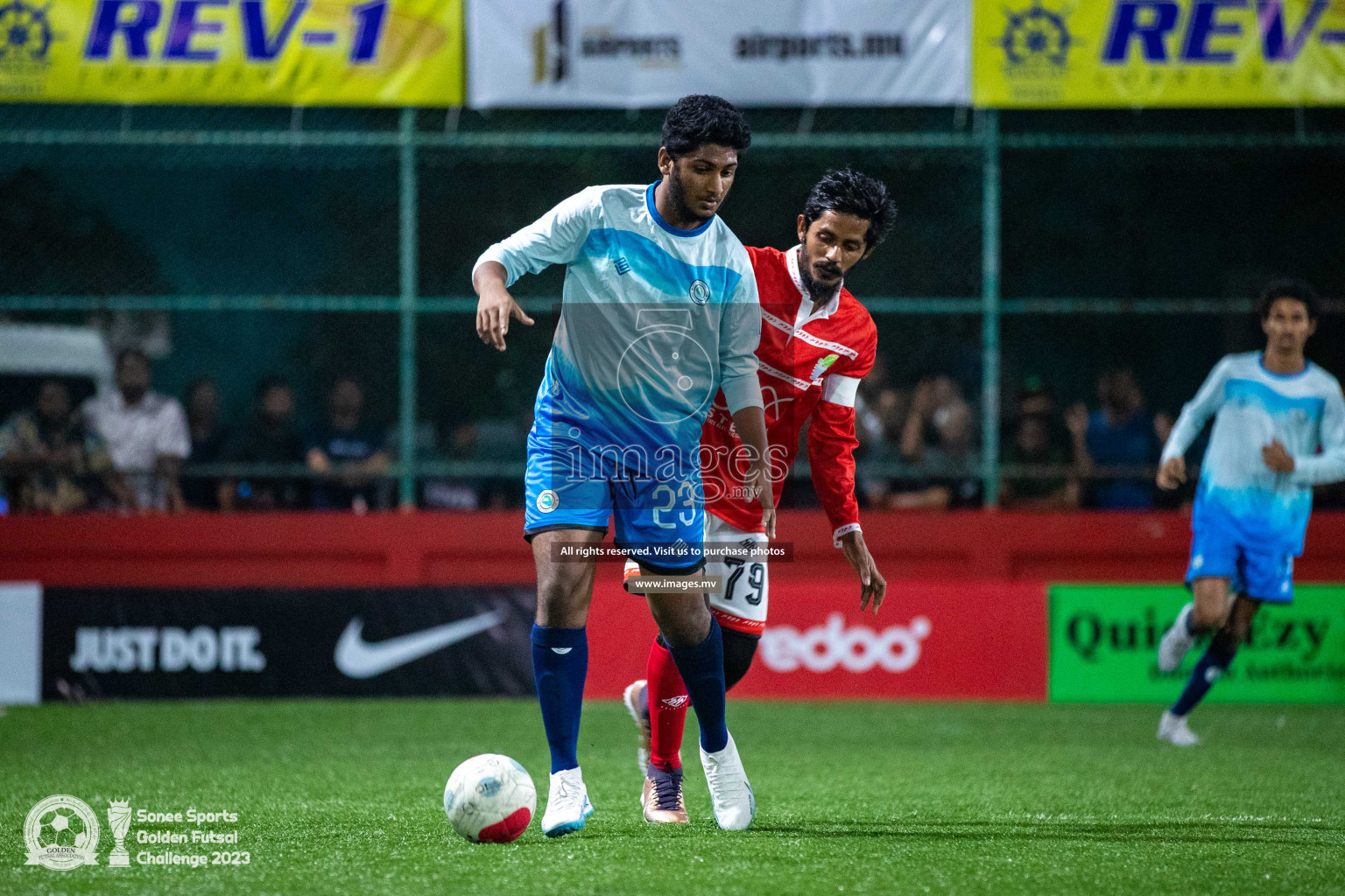 AA. Thoddoo vs AA. Mathiveri in Day 4 of Golden Futsal Challenge 2023 on 08 February 2023 in Hulhumale, Male, Maldives