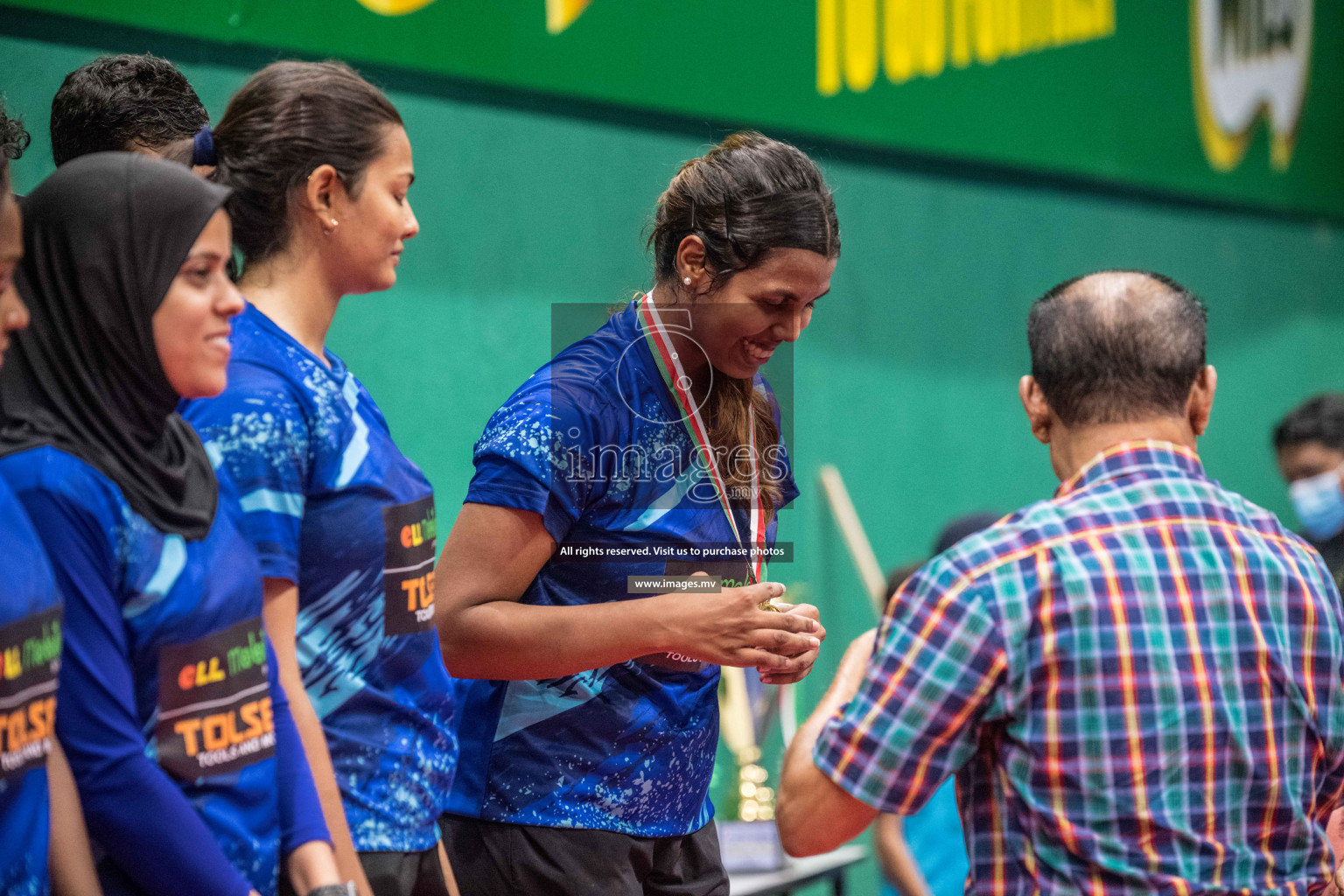 Final of Badminton association mixed group championship 2021 held in Male', Maldives Photos by Nausham Waheed