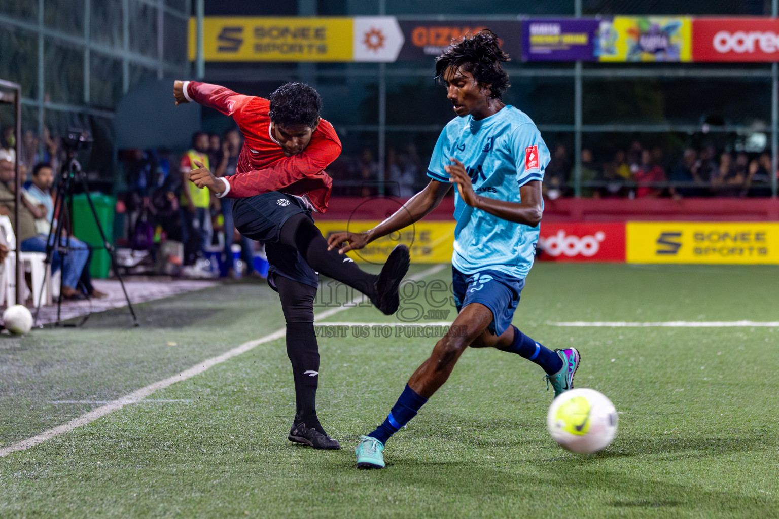 HA. Dhidhdhoo VS HDh. Nolhivaran on Day 33 of Golden Futsal Challenge 2024, held on Sunday, 18th February 2024, in Hulhumale', Maldives Photos: Mohamed Mahfooz Moosa / images.mv