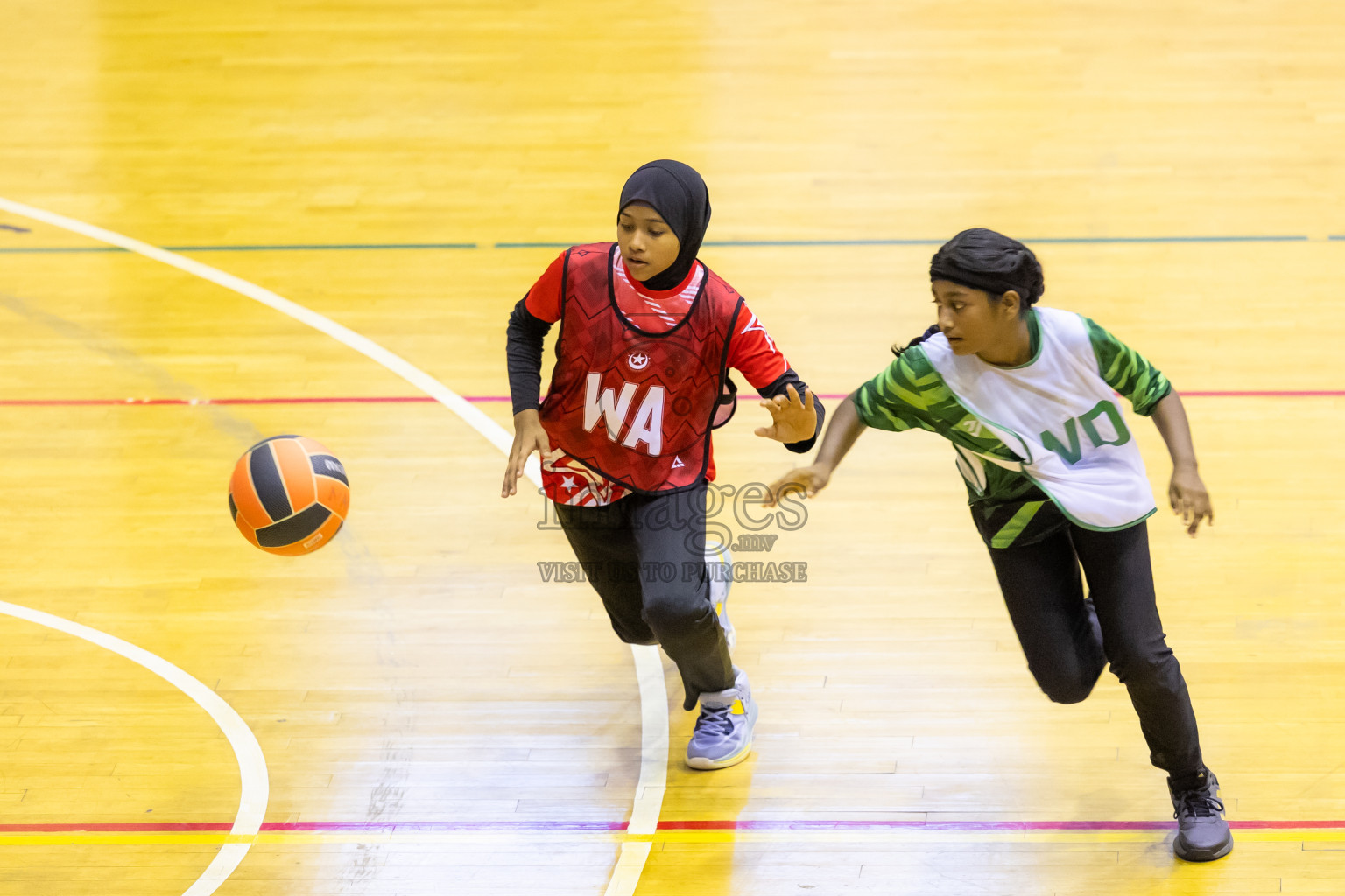 Day 14 of 25th Inter-School Netball Tournament was held in Social Center at Male', Maldives on Sunday, 25th August 2024. Photos: Hasni / images.mv