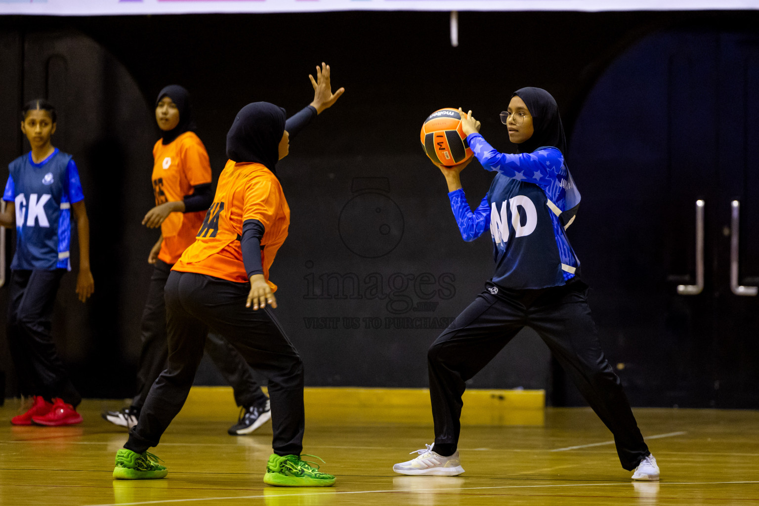 Day 1 of 25th Milo Inter-School Netball Tournament was held in Social Center at Male', Maldives on Thursday, 8th August 2024. Photos: Nausham Waheed / images.mv