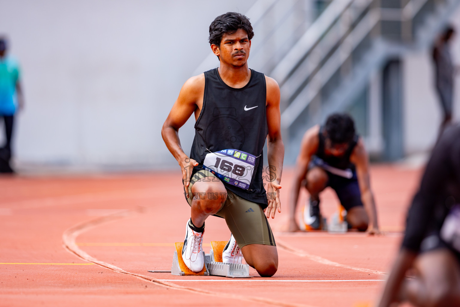 Day 6 of MWSC Interschool Athletics Championships 2024 held in Hulhumale Running Track, Hulhumale, Maldives on Thursday, 14th November 2024. Photos by: Nausham Waheed / Images.mv