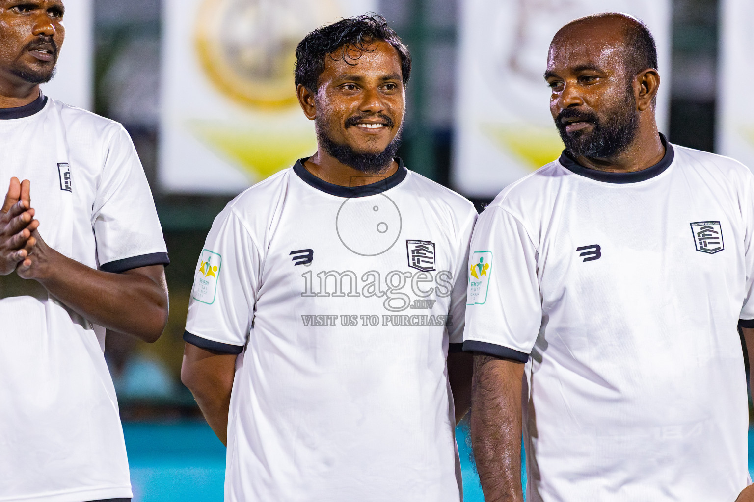 Dee Cee Jay SC vs Comienzo FC in Day 2 of Laamehi Dhiggaru Ekuveri Futsal Challenge 2025 was held on Friday, 25th July 2025, at Dhiggaru Futsal Ground, Dhiggaru, Maldives Photos: Areef Adam / images.mv