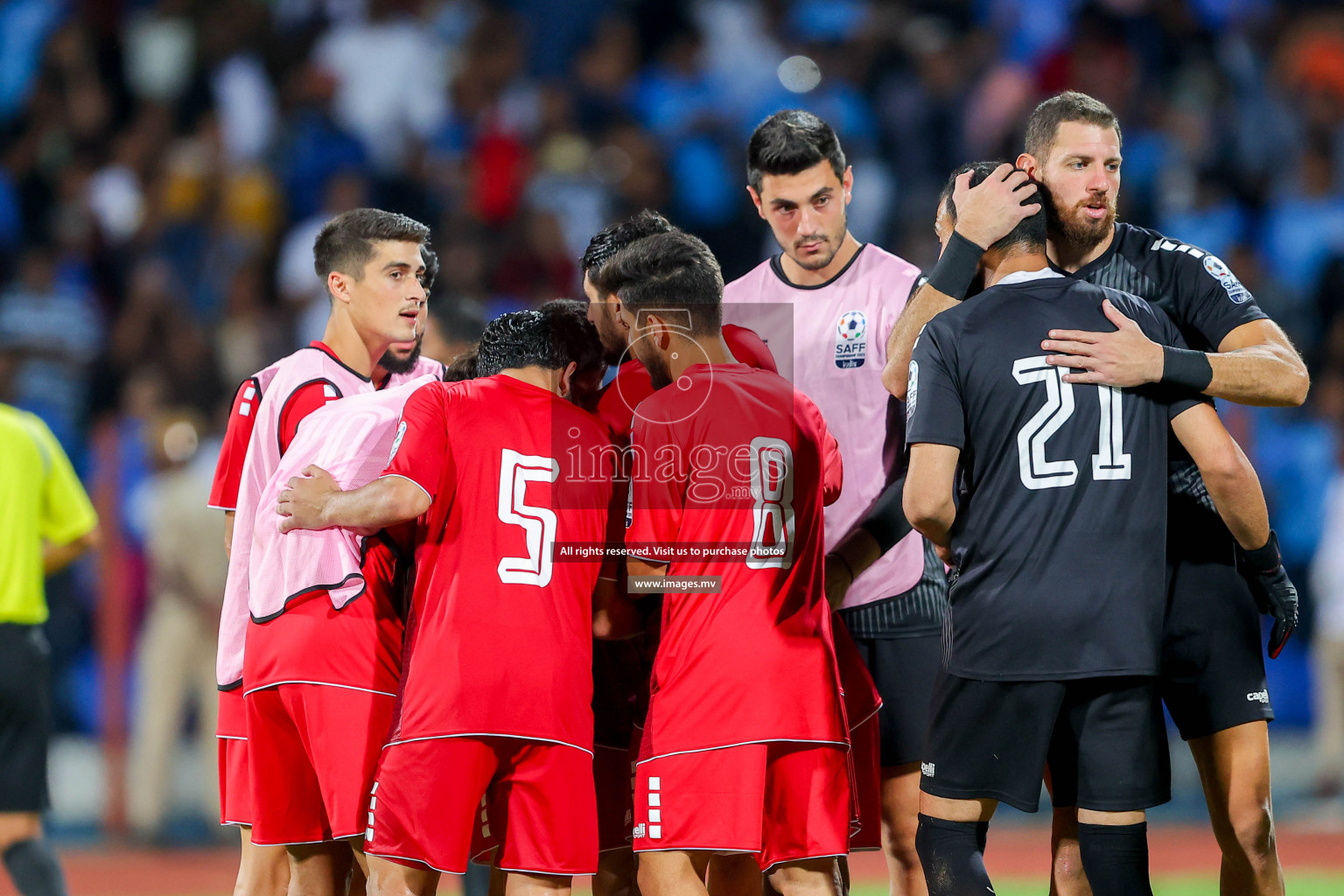 Lebanon vs India in the Semi-final of SAFF Championship 2023 held in Sree Kanteerava Stadium, Bengaluru, India, on Saturday, 1st July 2023. Photos: Nausham Waheed / images.mv