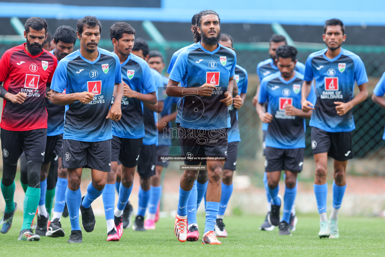 Maldives Practice Sessions on 26 June 2023 before their match in Bangabandhu SAFF Championship 2023 held in Bengaluru Football Ground