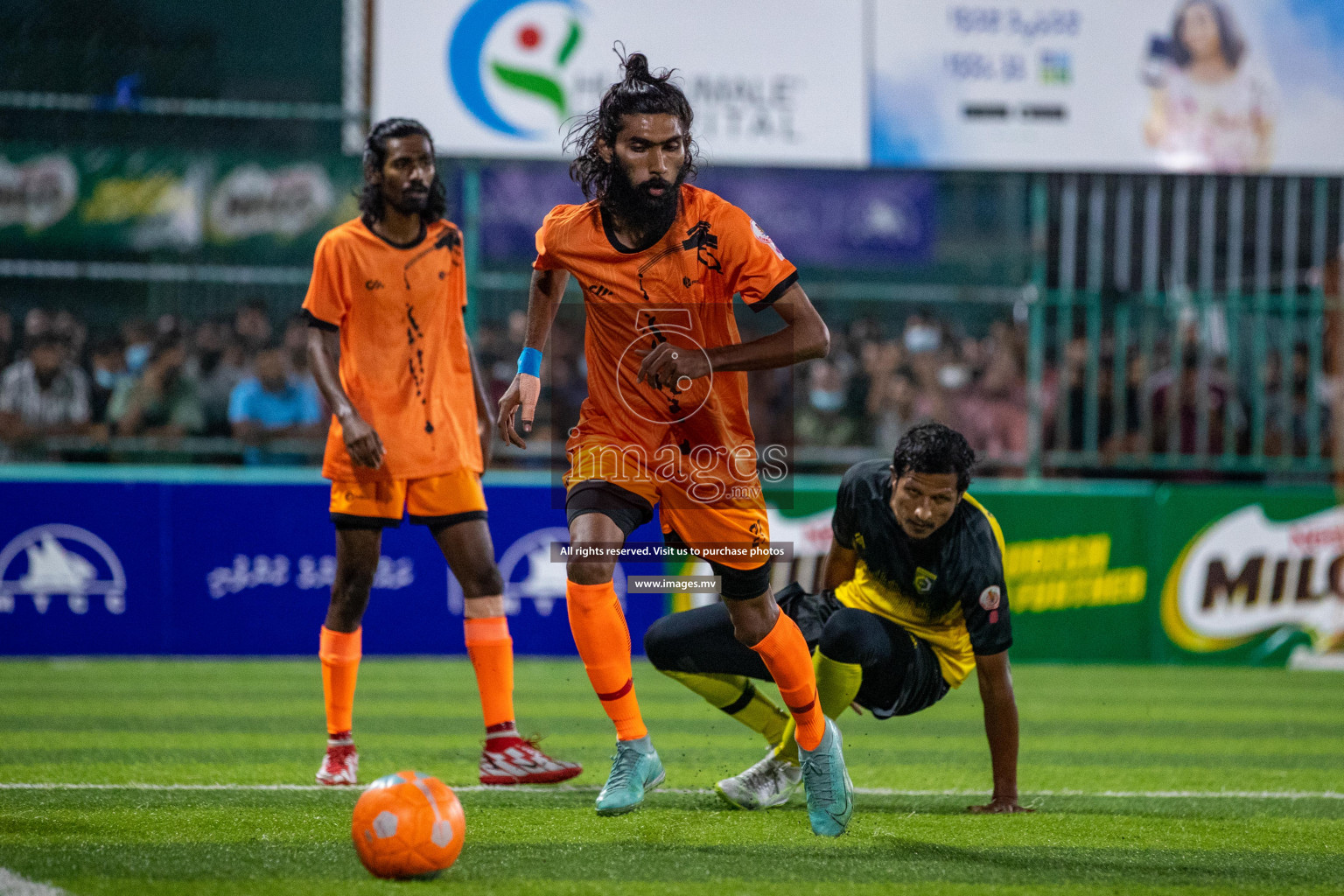 RRC Vs FSM in the Semi Finals of Club Maldives 2021 held in Hulhumale, Maldives on 19 December 2021. Photos: Ismail Thoriq / images.mv