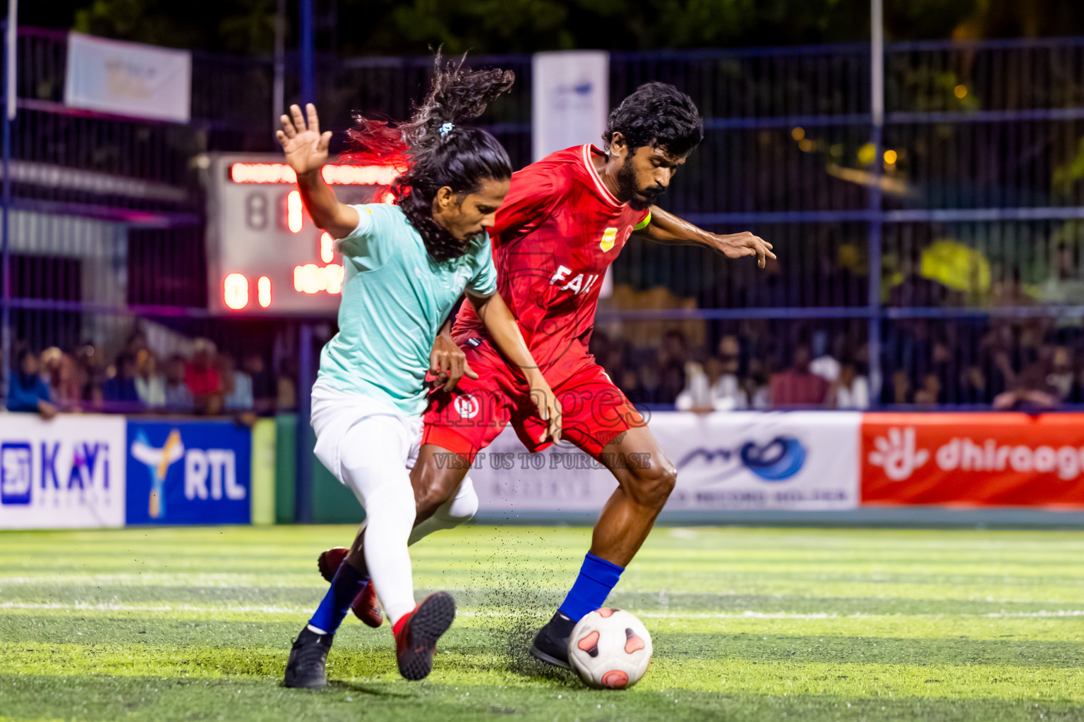 Dhonfan vs Eydhafushi in Day 4 of Better in Baa Futsal Fiesta 2025 Men's division held in B. Eydhafushi, Maldives on Saturday, 8th November 2025. Photos: Nausham Waheed / images.mv