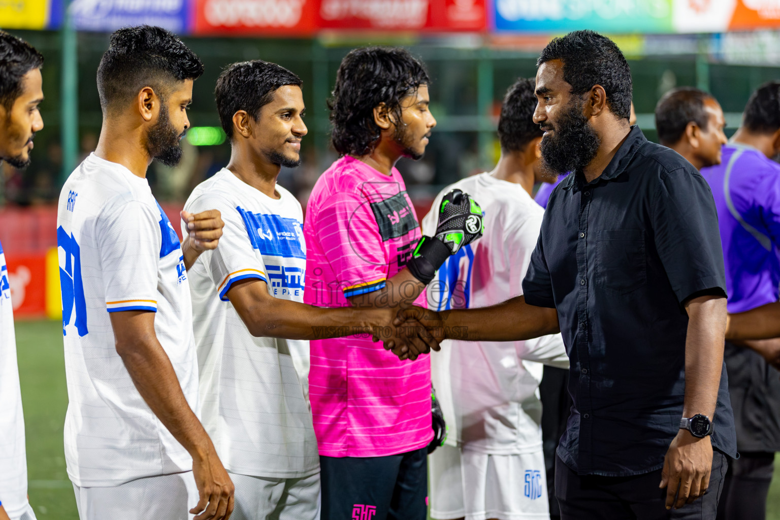 S. Hithadhoo VS Dhandimagu on Day 33 of Golden Futsal Challenge 2024, held on Sunday, 18th February 2024, in Hulhumale', Maldives Photos: Hassan Simah / images.mv