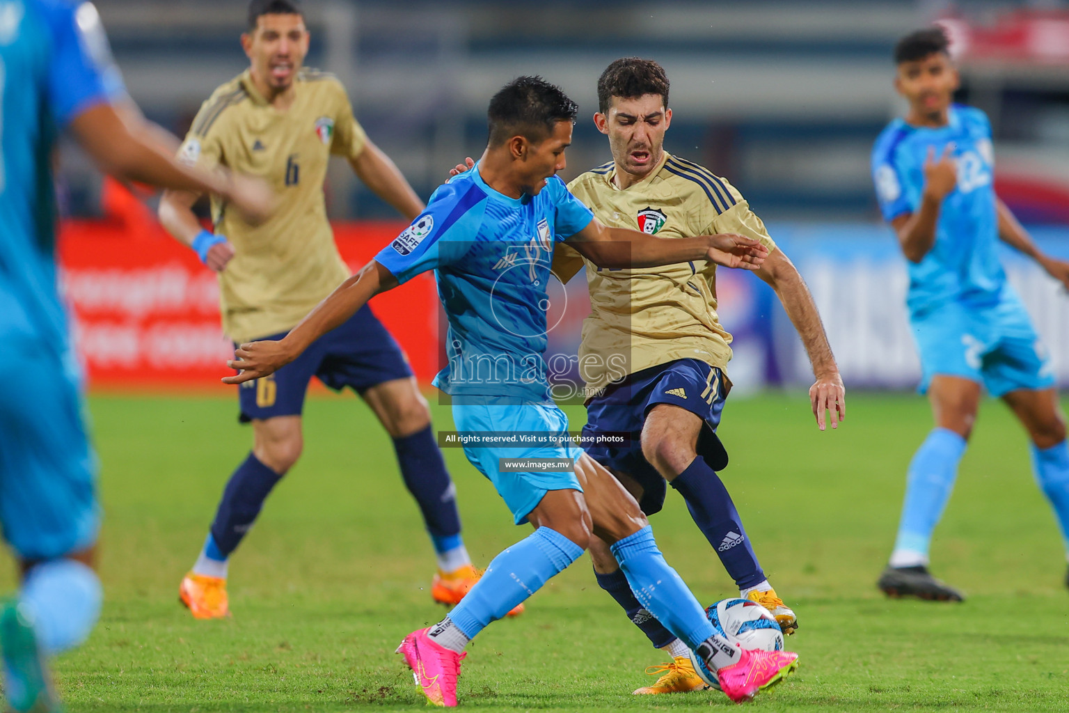 India vs Kuwait in SAFF Championship 2023 held in Sree Kanteerava Stadium, Bengaluru, India, on Tuesday, 27th June 2023. Photos: Nausham Waheed/ images.mv