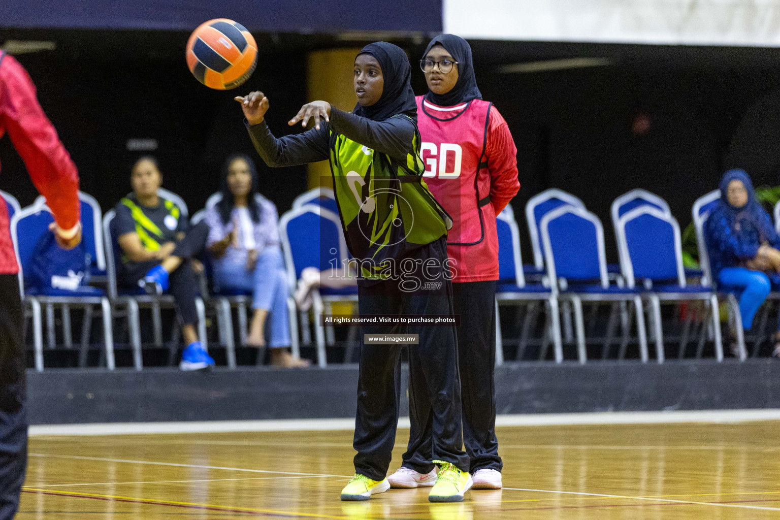 Day6 of 24th Interschool Netball Tournament 2023 was held in Social Center, Male', Maldives on 1st November 2023. Photos: Nausham Waheed / images.mv