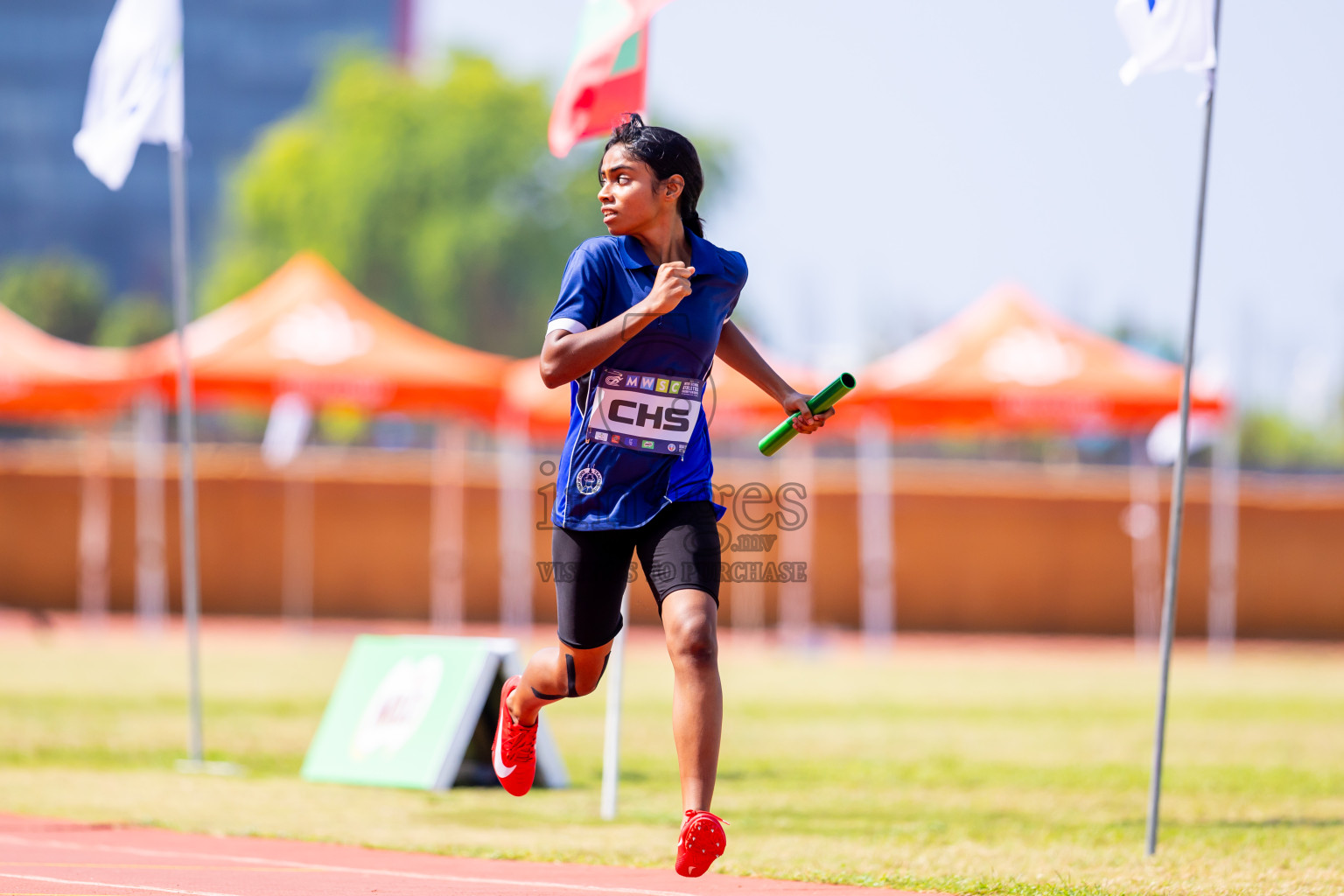 Day 6 of MWSC Interschool Athletics Championships 2024 held in Hulhumale Running Track, Hulhumale, Maldives on Thursday, 14th November 2024. Photos by: Nausham Waheed / Images.mv