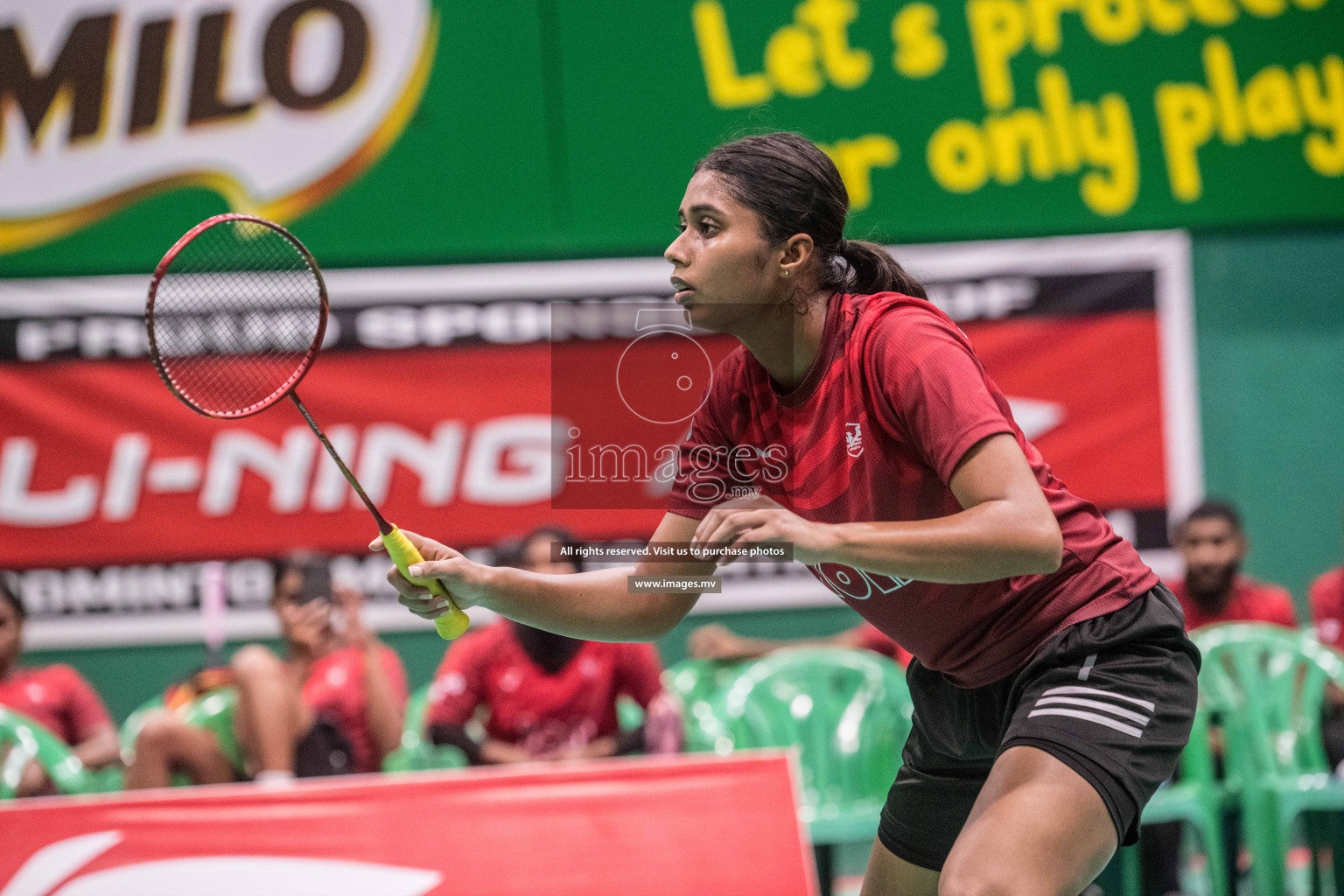 Day 2 of Badminton association mixed group championship 2021 held in Male', Maldives Photos by Nausham Waheed