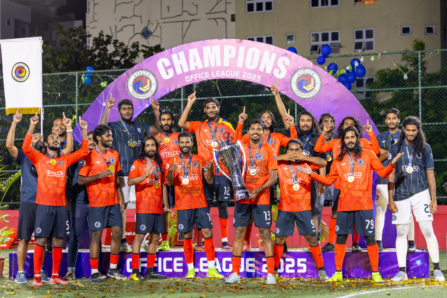 Police Club vs STELCO RC in the Final of Office League 2025 was held on Friday, 9th May 2025 in Hulhumale', Maldives. Photos: Ismail Thoriq / images.mv