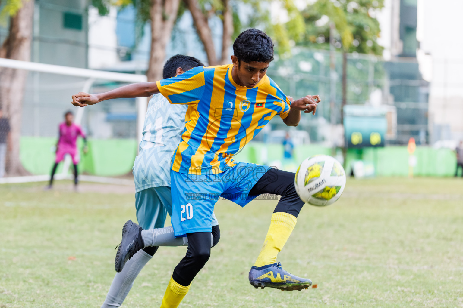 Day 4 of MILO Academy Championship 2025 (U14) was held on Sunday, 2nd November 2025 at Henveiru Football Grounds, Male', Maldives . 
Photos: Hassan Simah / images.mv