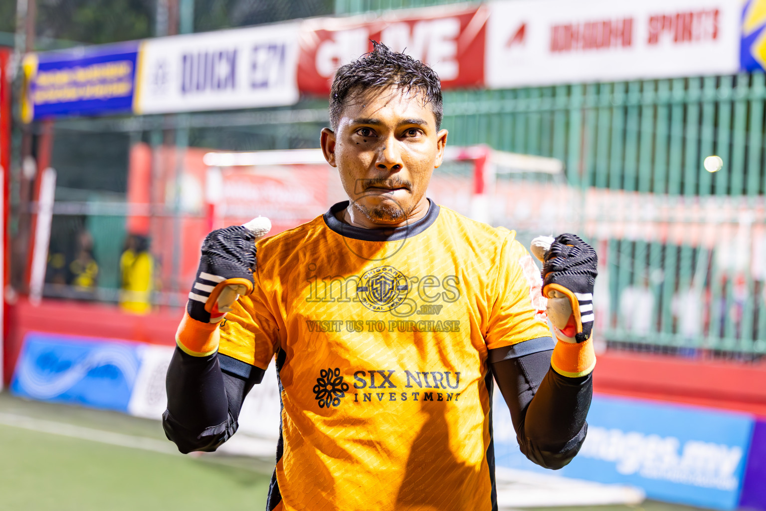 M Dhiggaru vs M Muli in Meemu Atoll Finals in Day 25 of Golden Futsal Challenge 2025 was held on Wednesday , 28th January 2025, in Hulhumale', Maldives. Photos: Ismail Thoriq / images.mv