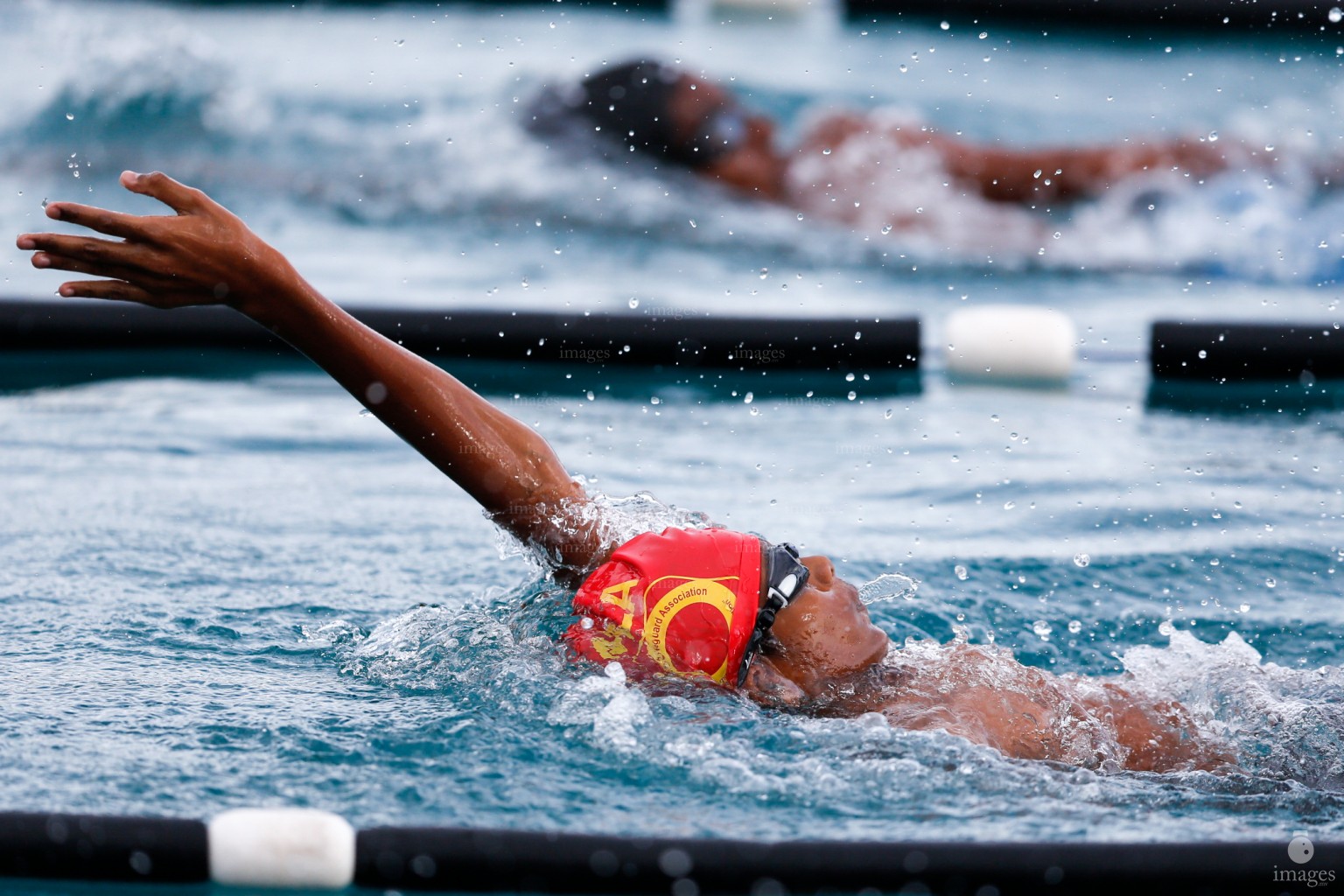 Swimmers participating in the 14th Swimming Association Cup in Male', Maldives,  Friday, August. 19 , 2016. (Images.mv Photo/ Hussain Sinan).