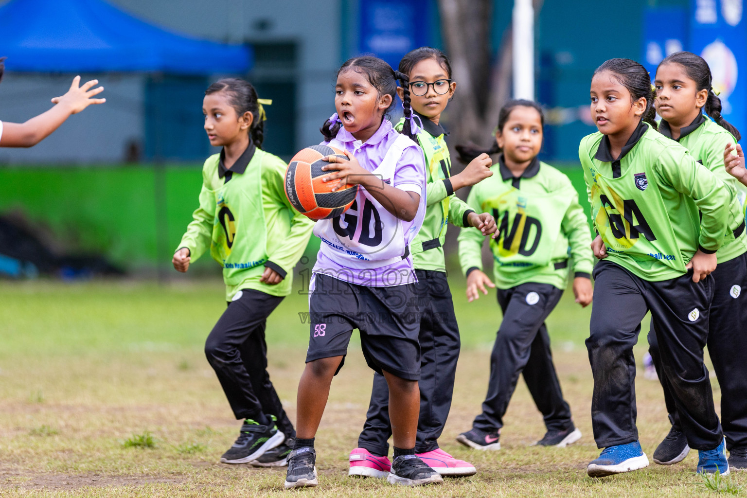 Day 3 of Nestle' Kids Netball Fiesta 2023 held in Henveyru Stadium, Male', Maldives on Saturday, 2nd December 2023. Photos by Nausham Waheed / Images.mv