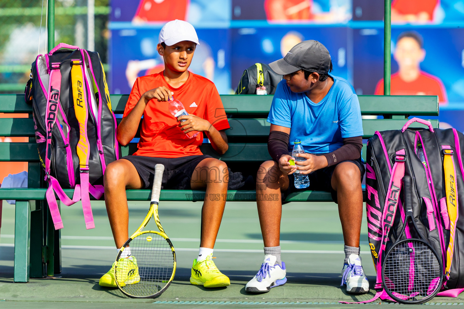 Day 2 of ATF Maldives Junior Open Tennis was held in Male' Tennis Court, Male', Maldives on Tuesday, 10th December 2024. Photos: Nausham Waheed / images.mv