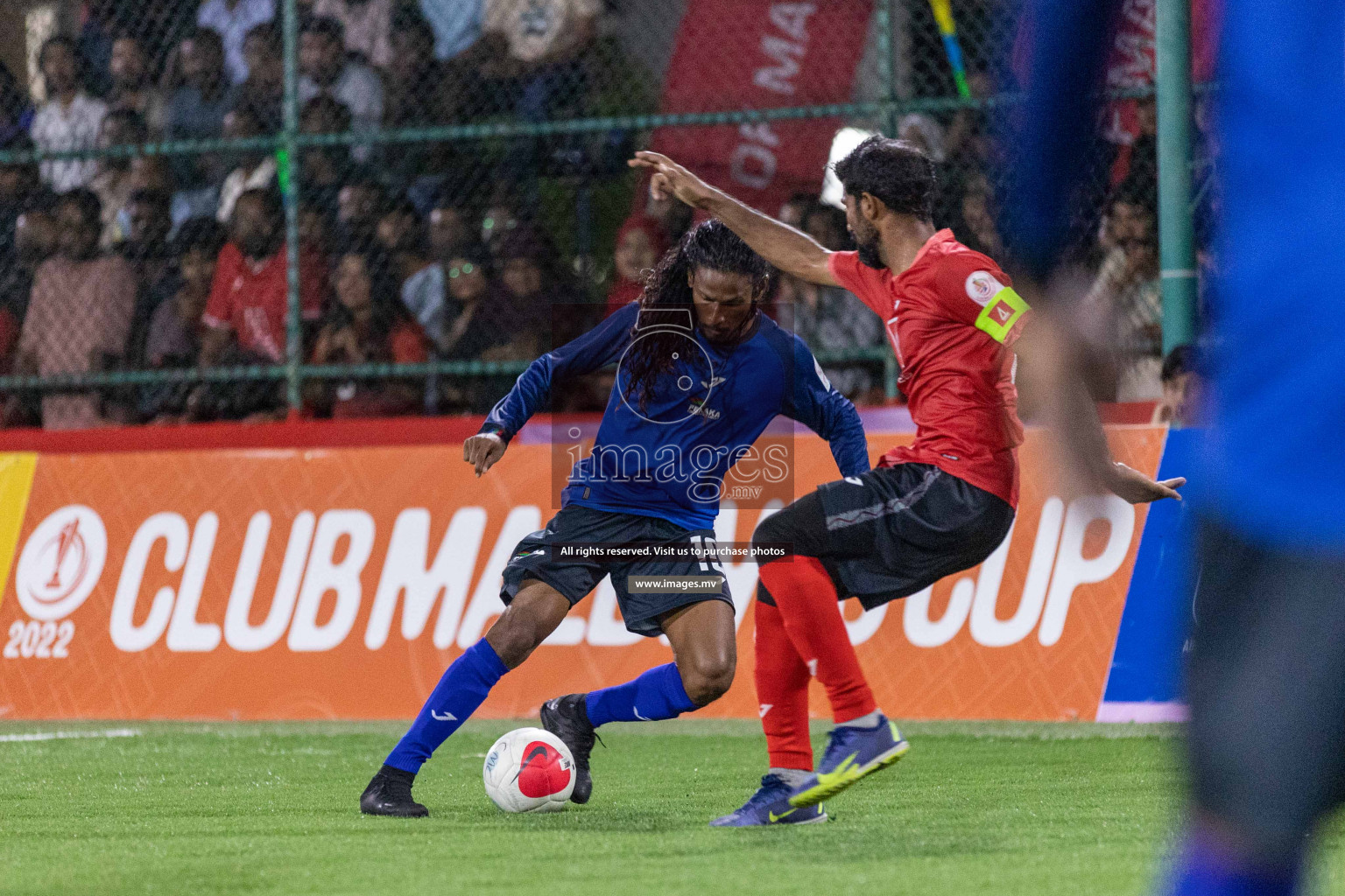 Team Fenaka vs United BML in Club Maldives Cup 2022 was held in Hulhumale', Maldives on Sunday, 9th October 2022. Photos: Ismail Thoriq / images.mv