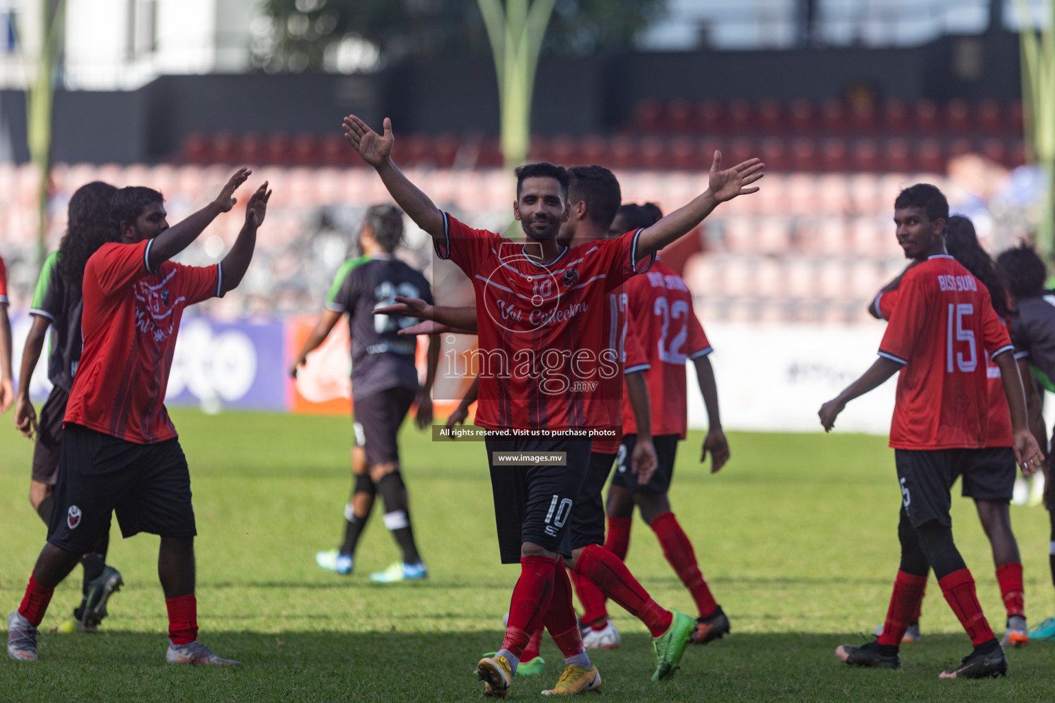 Biss Buru Sports vs JJ Sports Club  in 2nd Division 2022 on 14th July 2022, held in National Football Stadium, Male', Maldives Photos: Hassan Simah / Images.mv