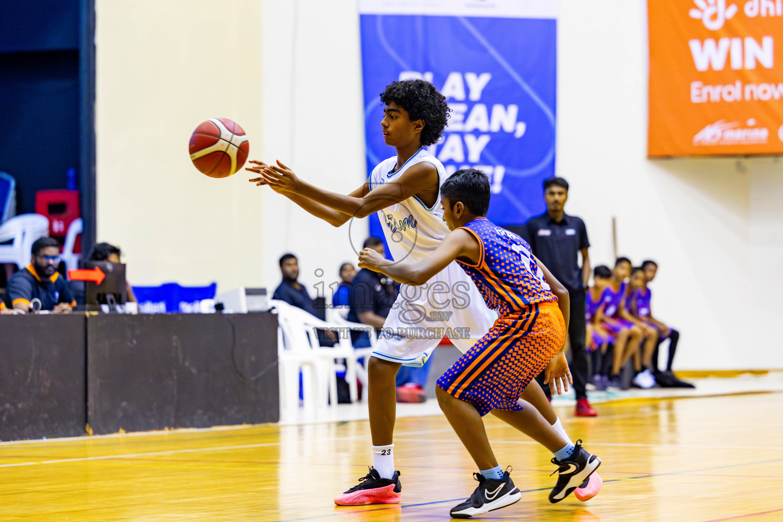 Finland International School vs Brightway International School in day 10 of Junior Championship 2024 was held in Social Center, Male', Maldives on Thursday, 21st November 2024. Photos: Nausham Waheed / images.mv