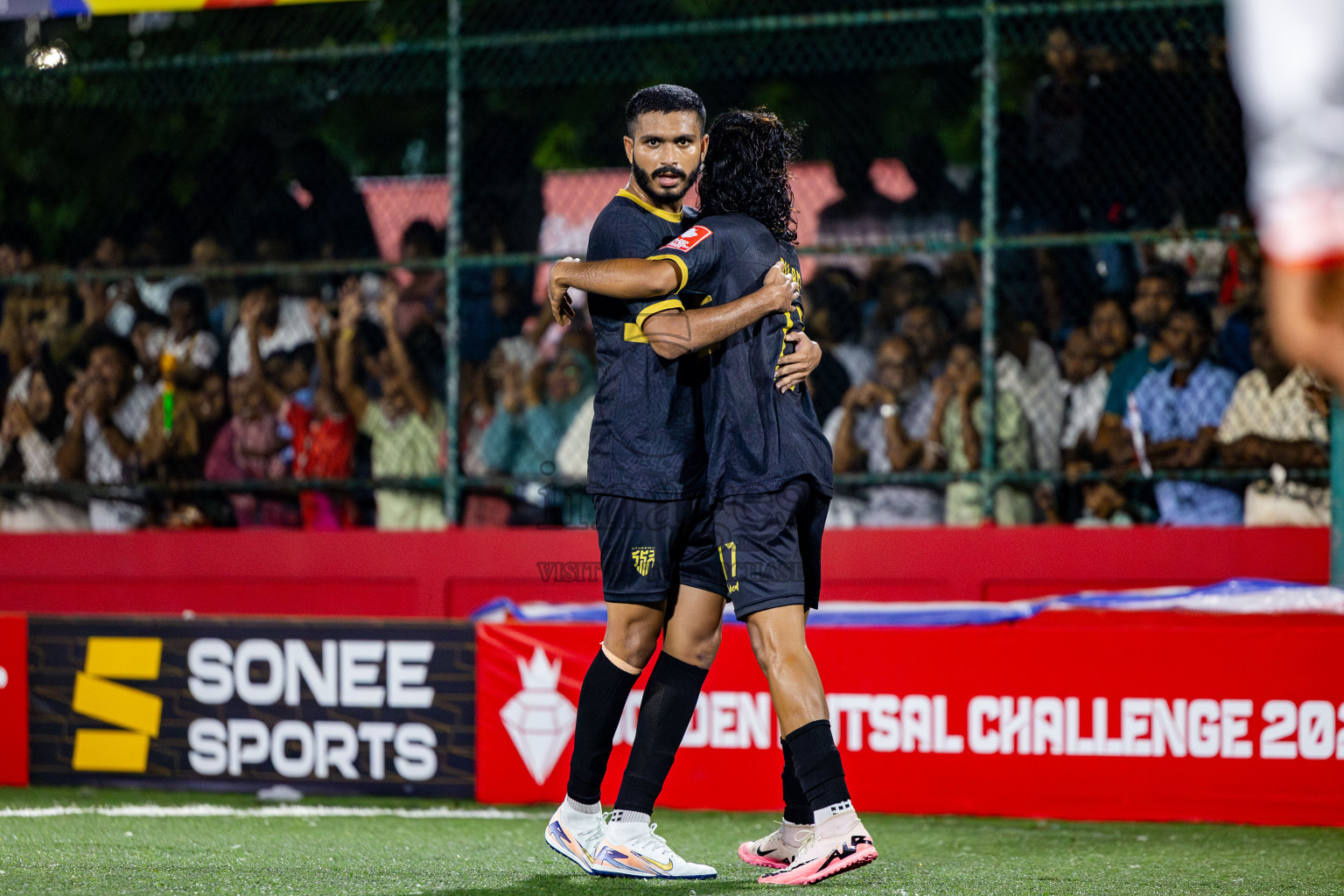 HA Utheemu vs HA Muraidhoo in Day 13 of Golden Futsal Challenge 2025 was held on Friday, 17th January 2025, in Hulhumale', Maldives. Photos: Nausham Waheed / images.mv