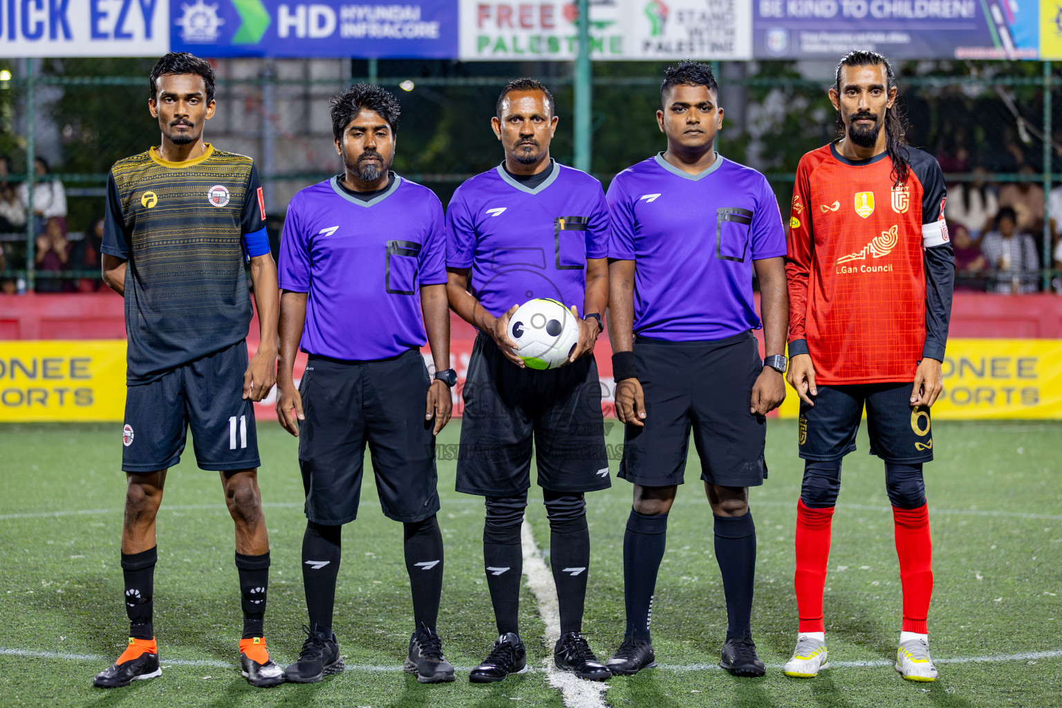 L. Gan VS Th. Omadhoo on Day 35 of Golden Futsal Challenge 2024 was held on Tuesday, 20th February 2024, in Hulhumale', Maldives 
Photos: Hassan Simah, / images.mv