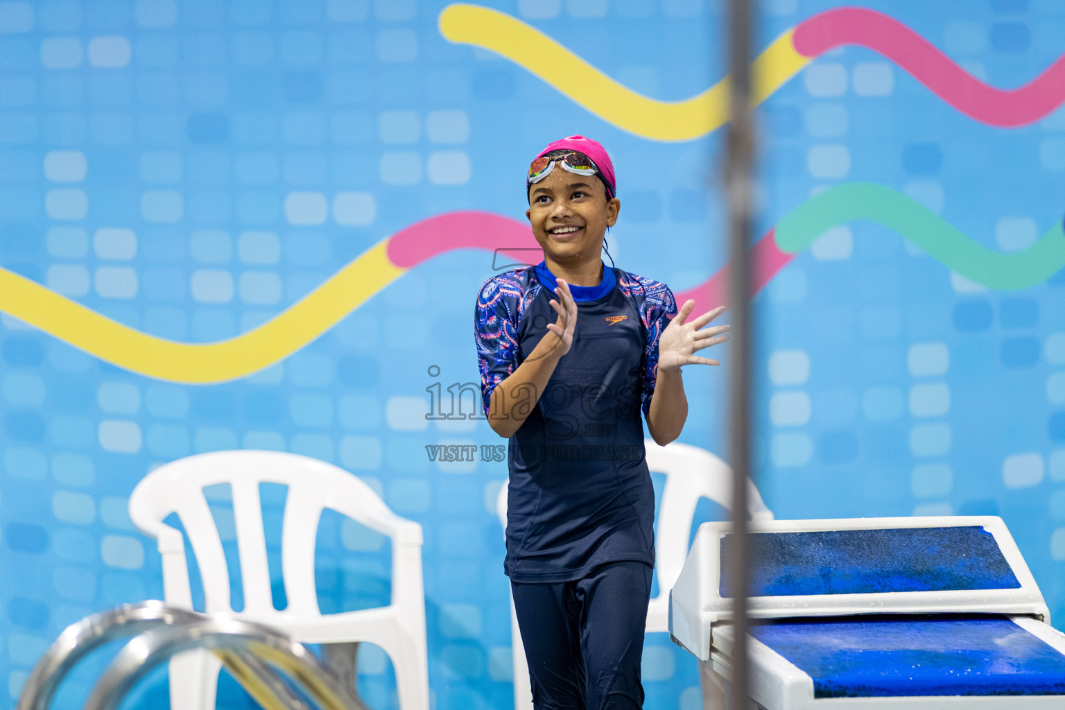 Day 4 of BML 6th National Kids Swimming Kids Festival 2025 held in Hulhumale', Maldives on Thursday, 6th November 2024. Photos: Hassan Simah / images.mv