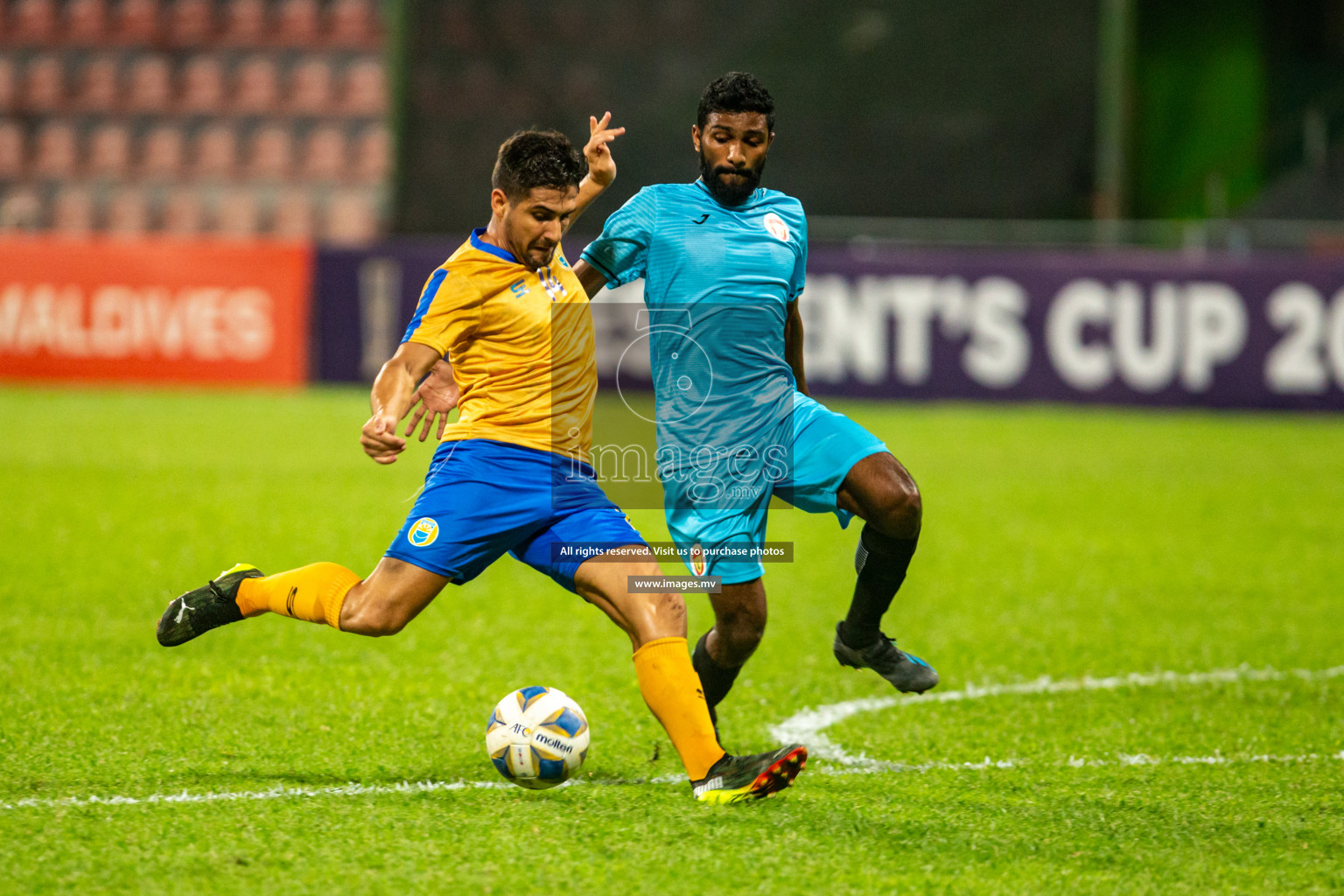 Club Valencia vs United Victory in the President's Cup 2021/2022 held in Male', Maldives on 19 December 2021