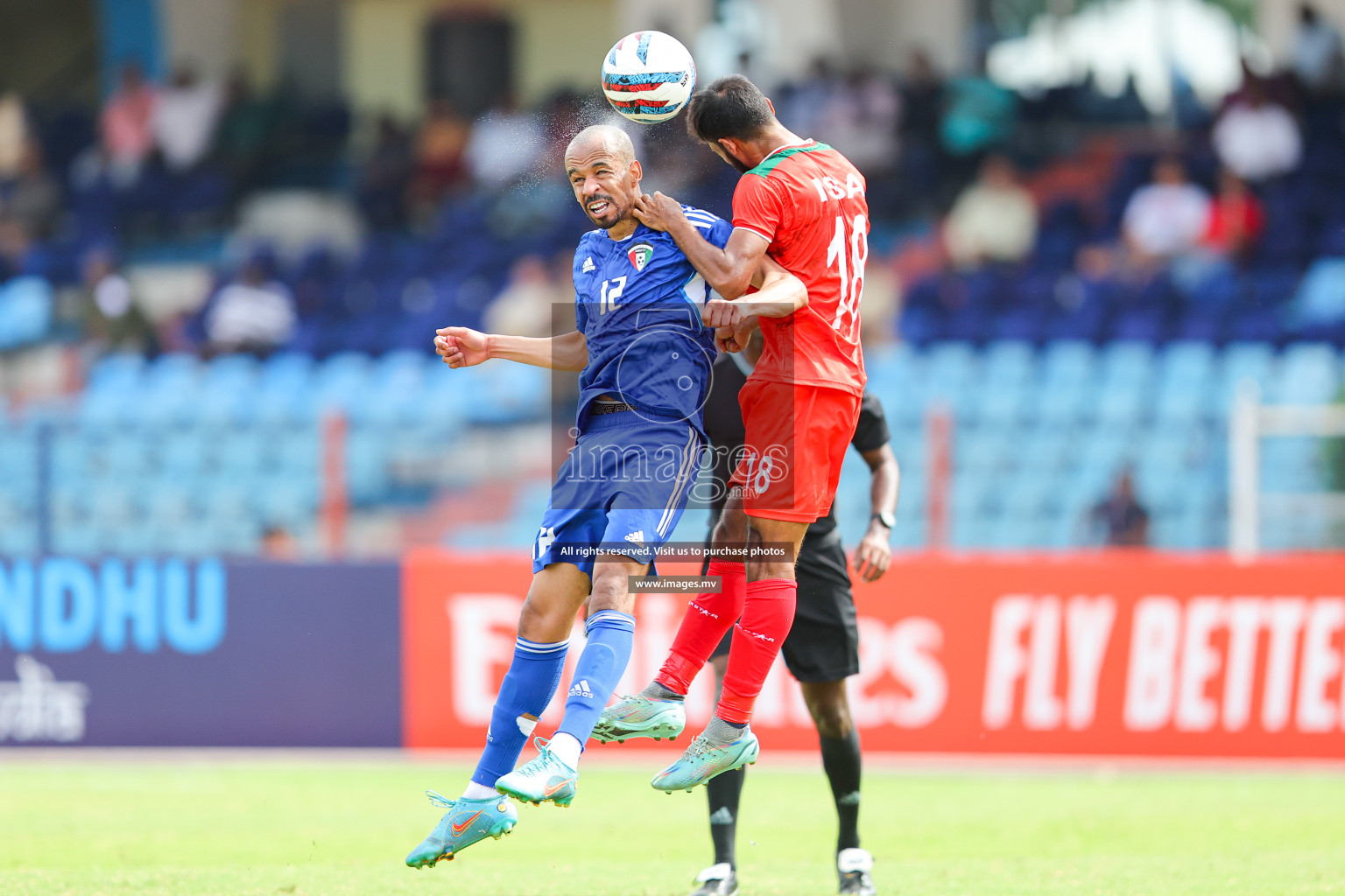 Kuwait vs Bangladesh in the Semi-final of SAFF Championship 2023 held in Sree Kanteerava Stadium, Bengaluru, India, on Saturday, 1st July 2023. Photos: Nausham Waheed, Hassan Simah / images.mv