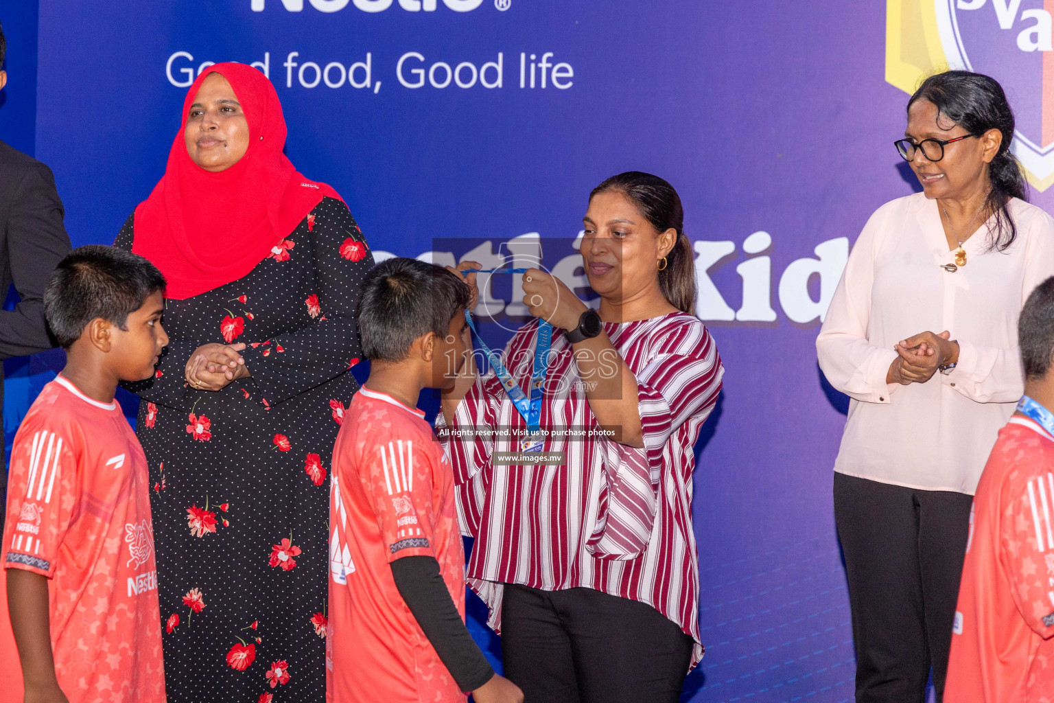 Day 4 of Nestle Kids Football Fiesta, held in Henveyru Football Stadium, Male', Maldives on Saturday, 14th October 2023
Photos: Ismail Thoriq / images.mv