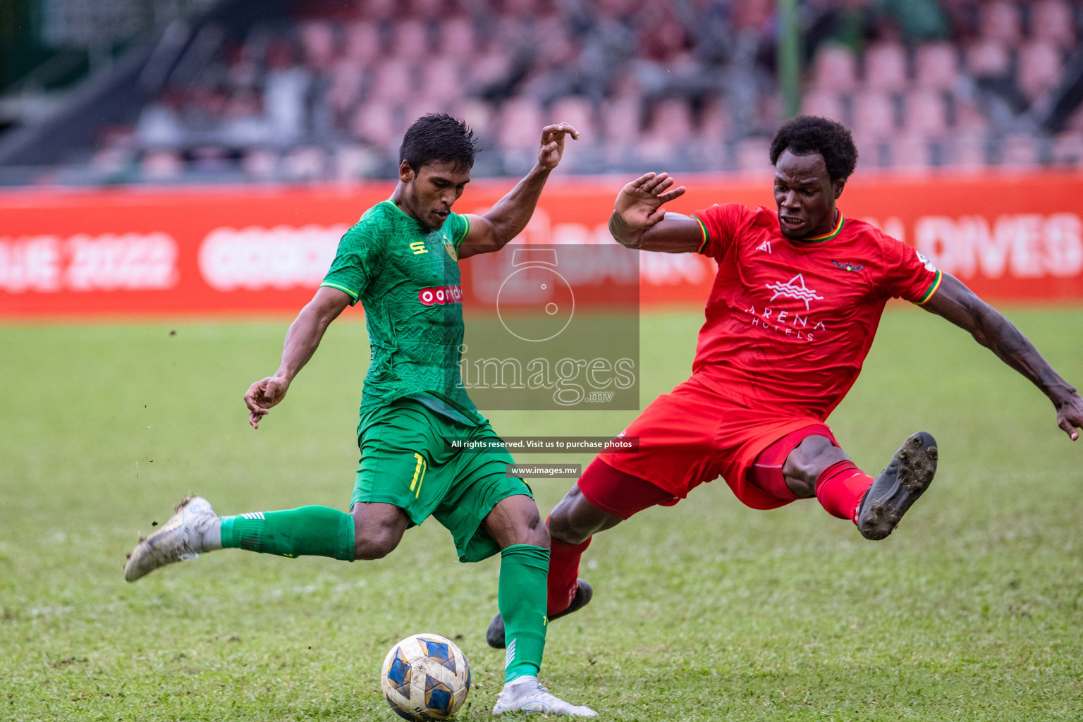 Maziya vs Da Grande in the Dhivehi Premier League 2022 on 22nd July 2022, held in National Football Stadium, Male', Maldives Photos: Nausham waheed / Images.mv