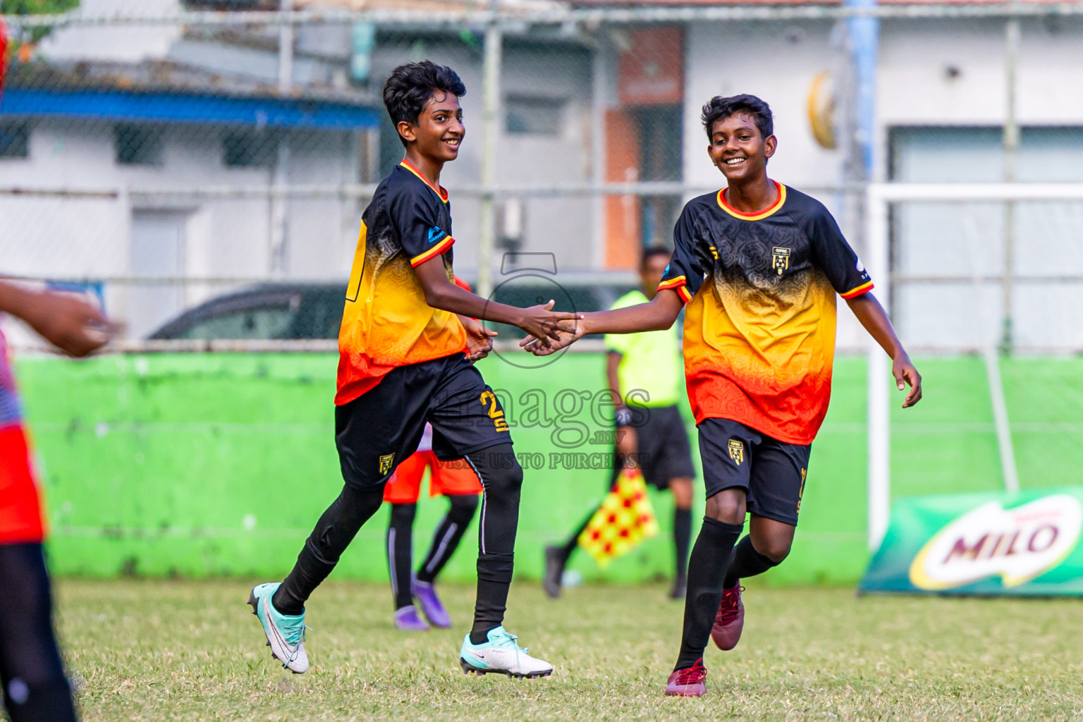 Day 2 of MILO Academy Championship 2024 Under 14 held in Henveyru Stadium, Male', Maldives on Friday, 1st November 2024. Photos: Nausham Waheed / Images.mv